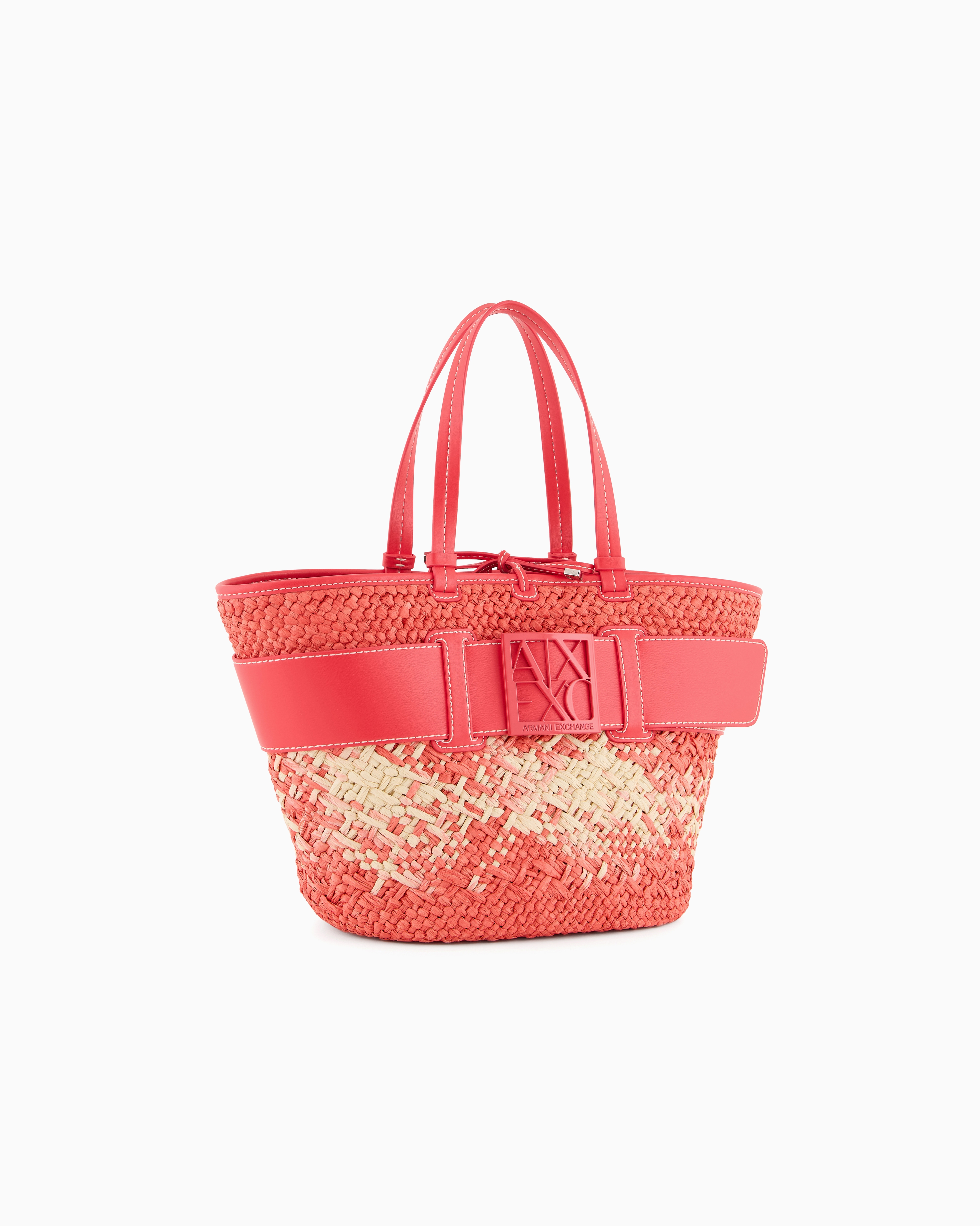Armani Exchange Shoppers In Red