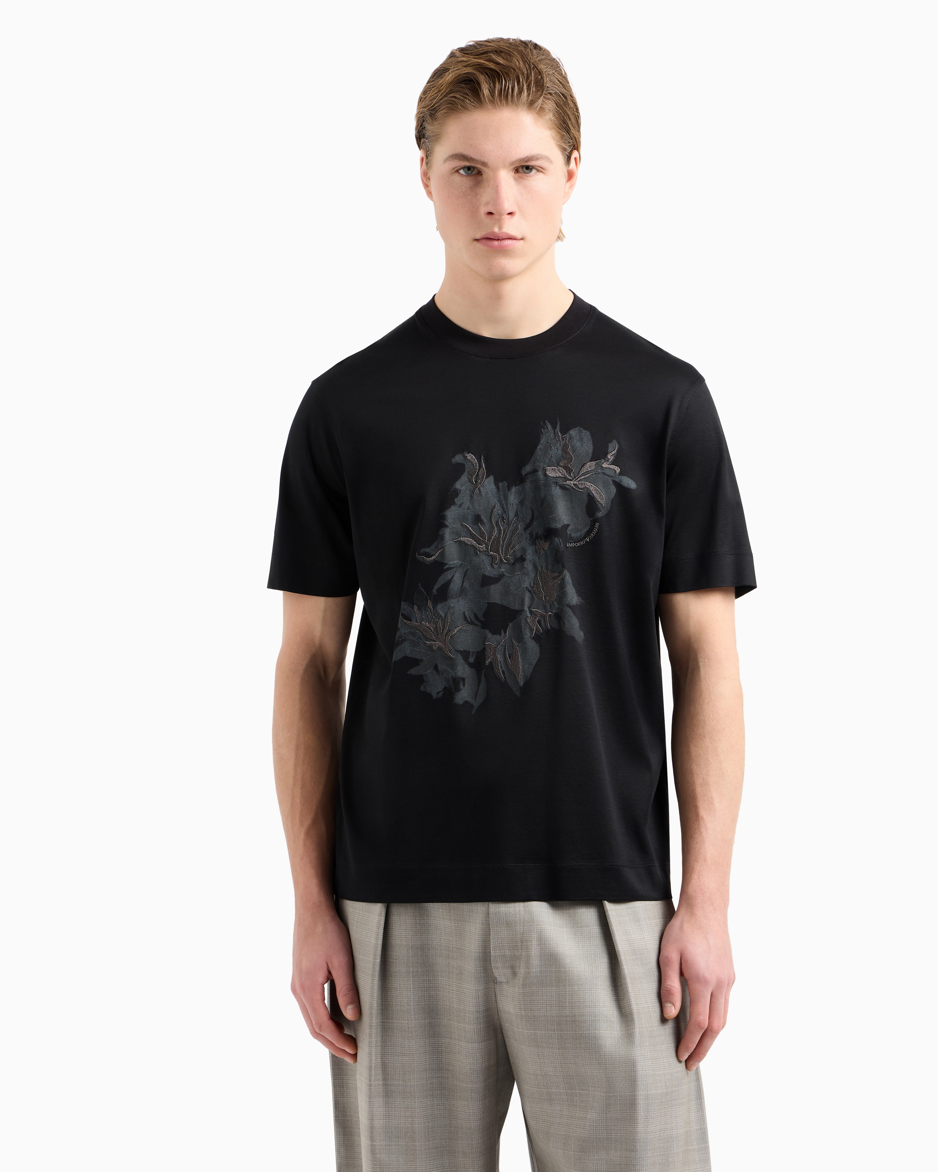 Emporio Armani◆ASV フルジップ スウェットシャツ リヨセル混紡 ASV フルジップ スウェットシャツ リヨセル混紡ジャカード
