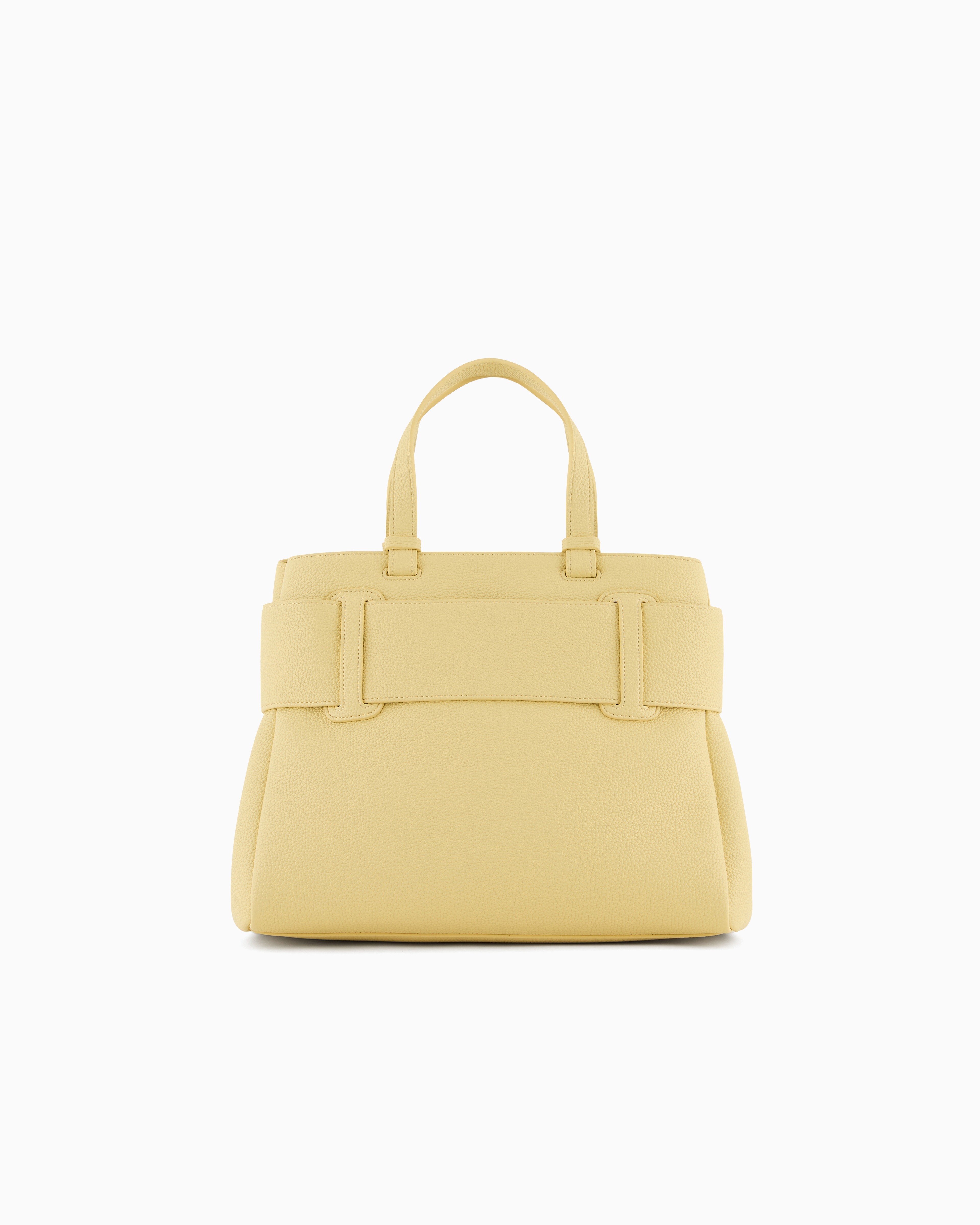 Armani Exchange Handbag With Asv Logo Detail In Yellow