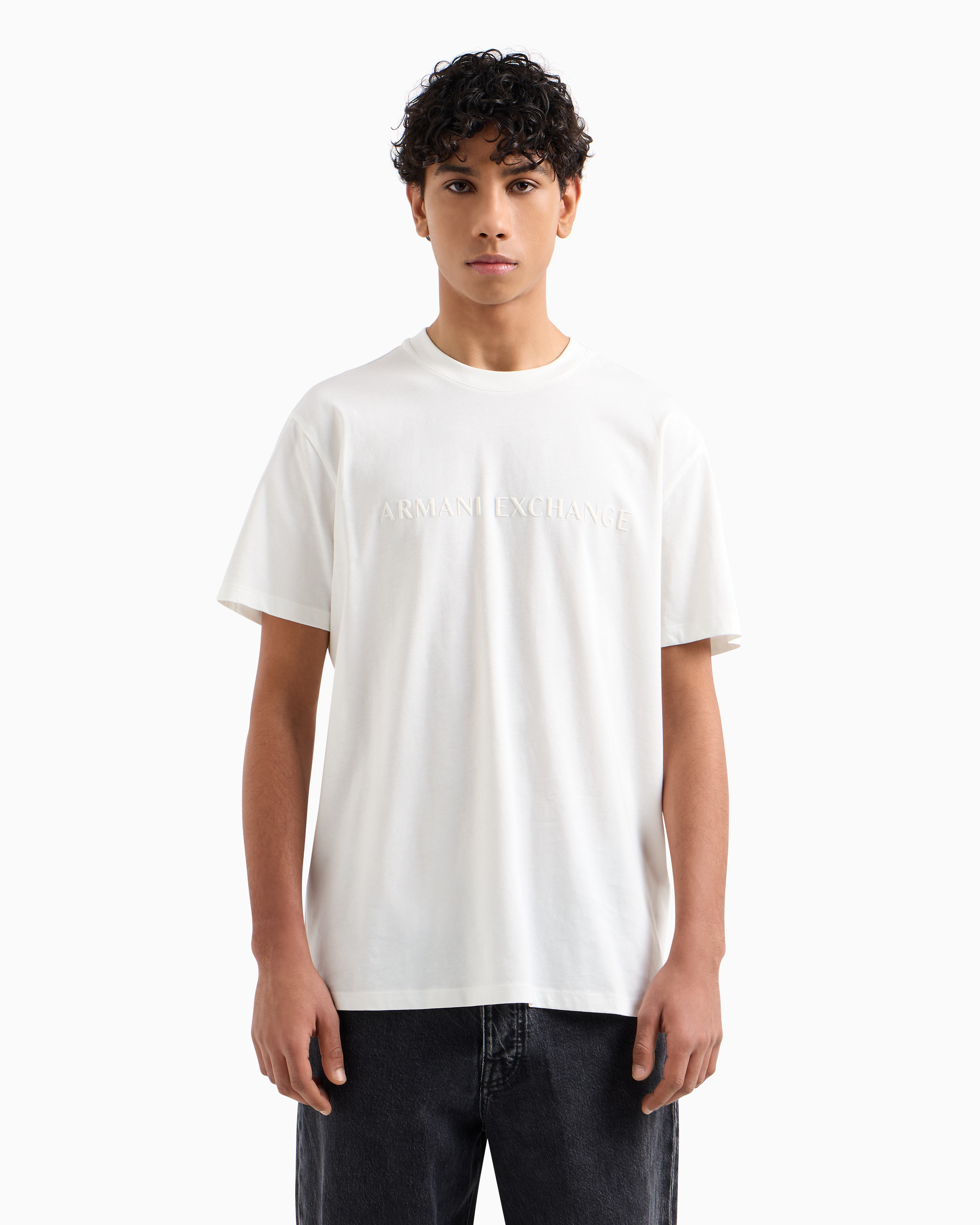 Armani Exchange - Regular Fit T-Shirts, Man, White, Size: