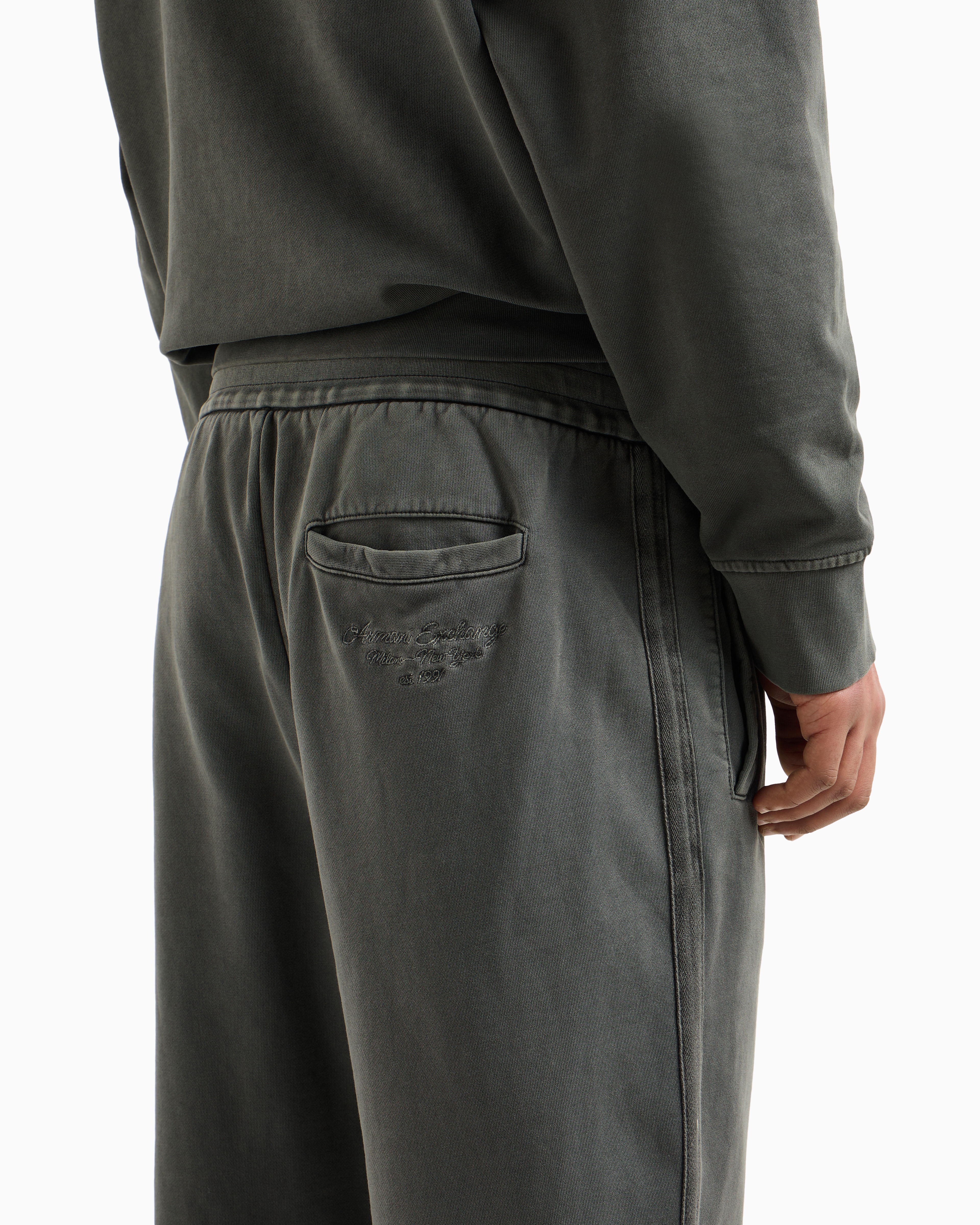 Armani Exchange - Sweatpants, Man, Green, Size: