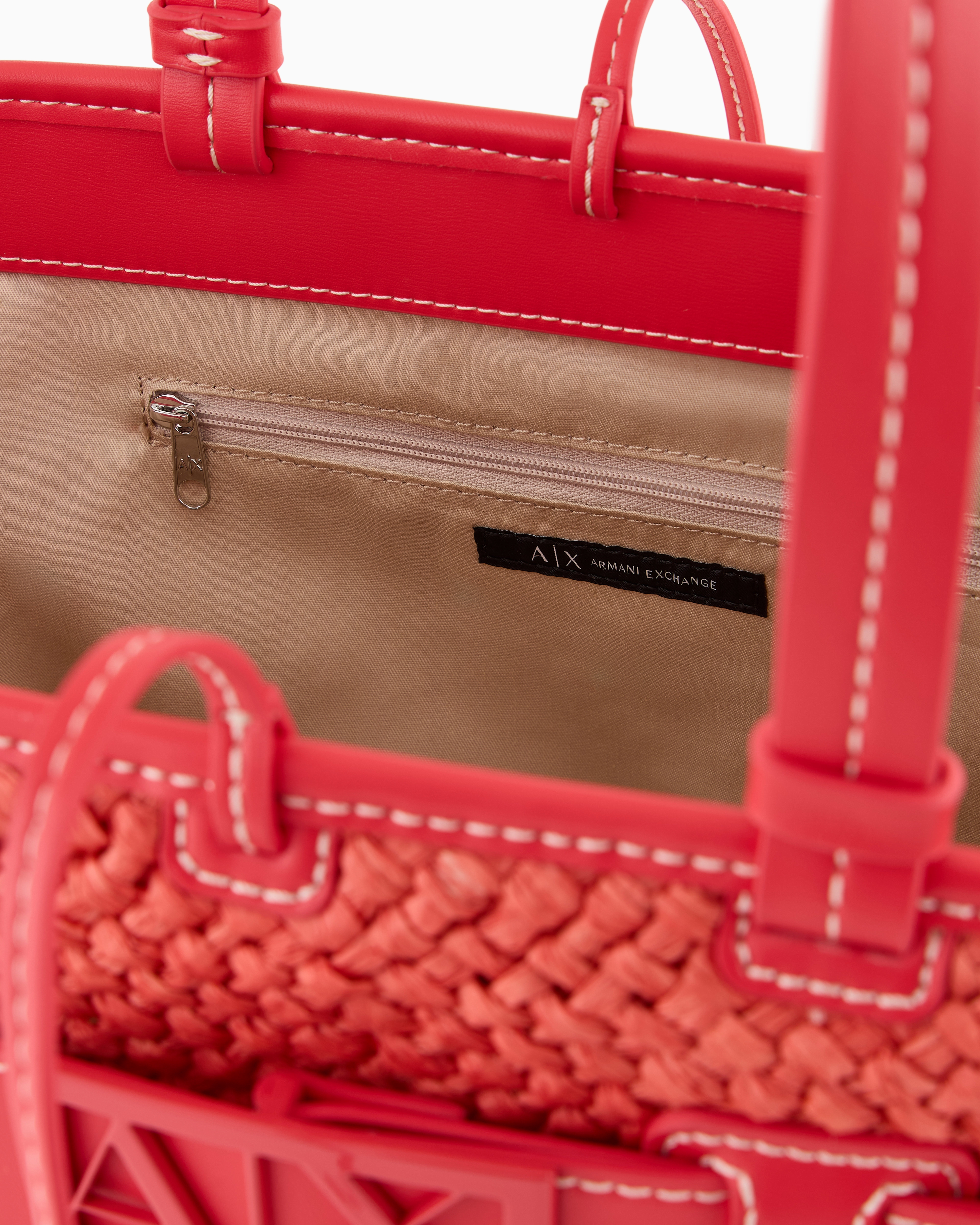 Armani Exchange Shoppers In Red