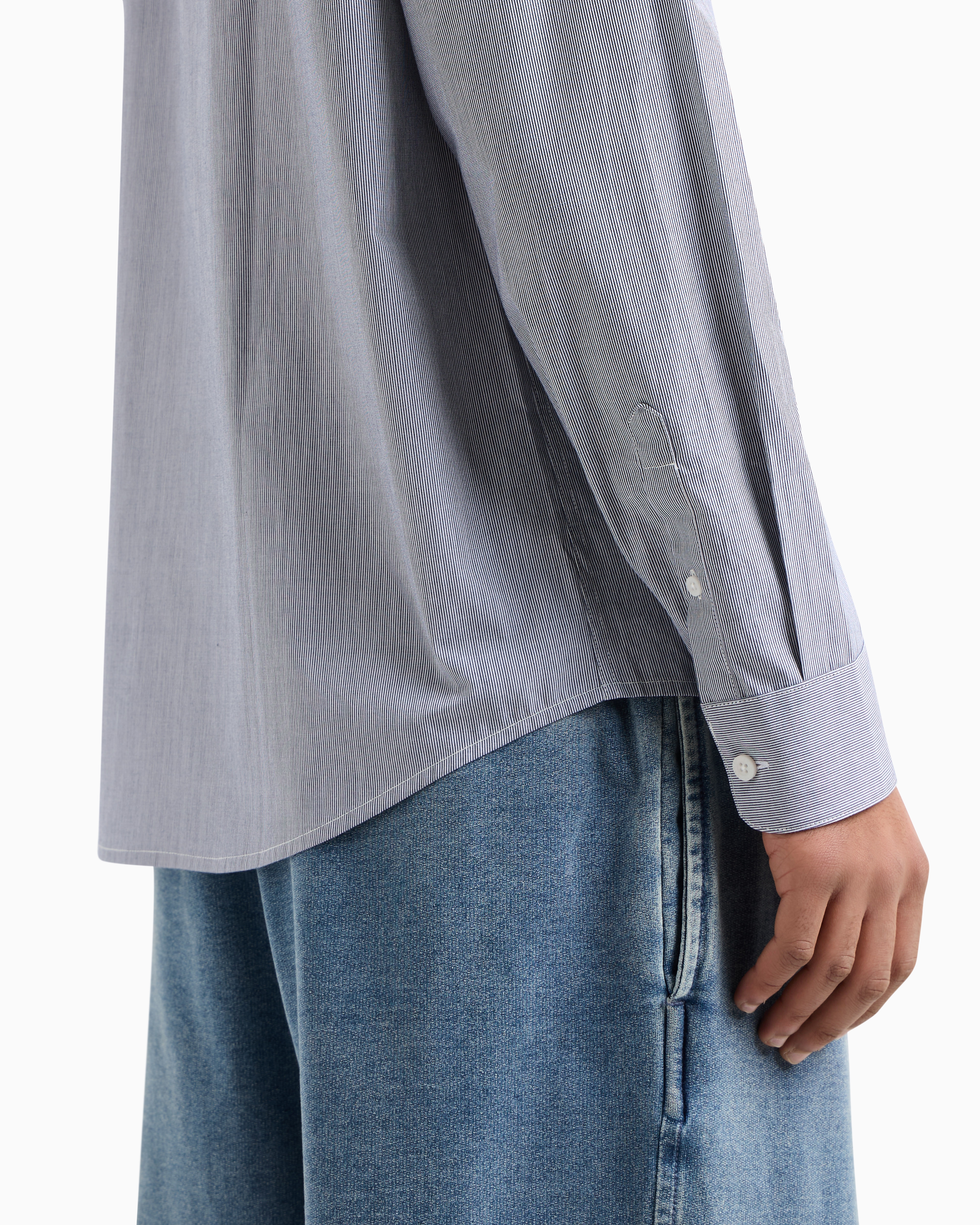 Armani Exchange Classic Shirts In Blue