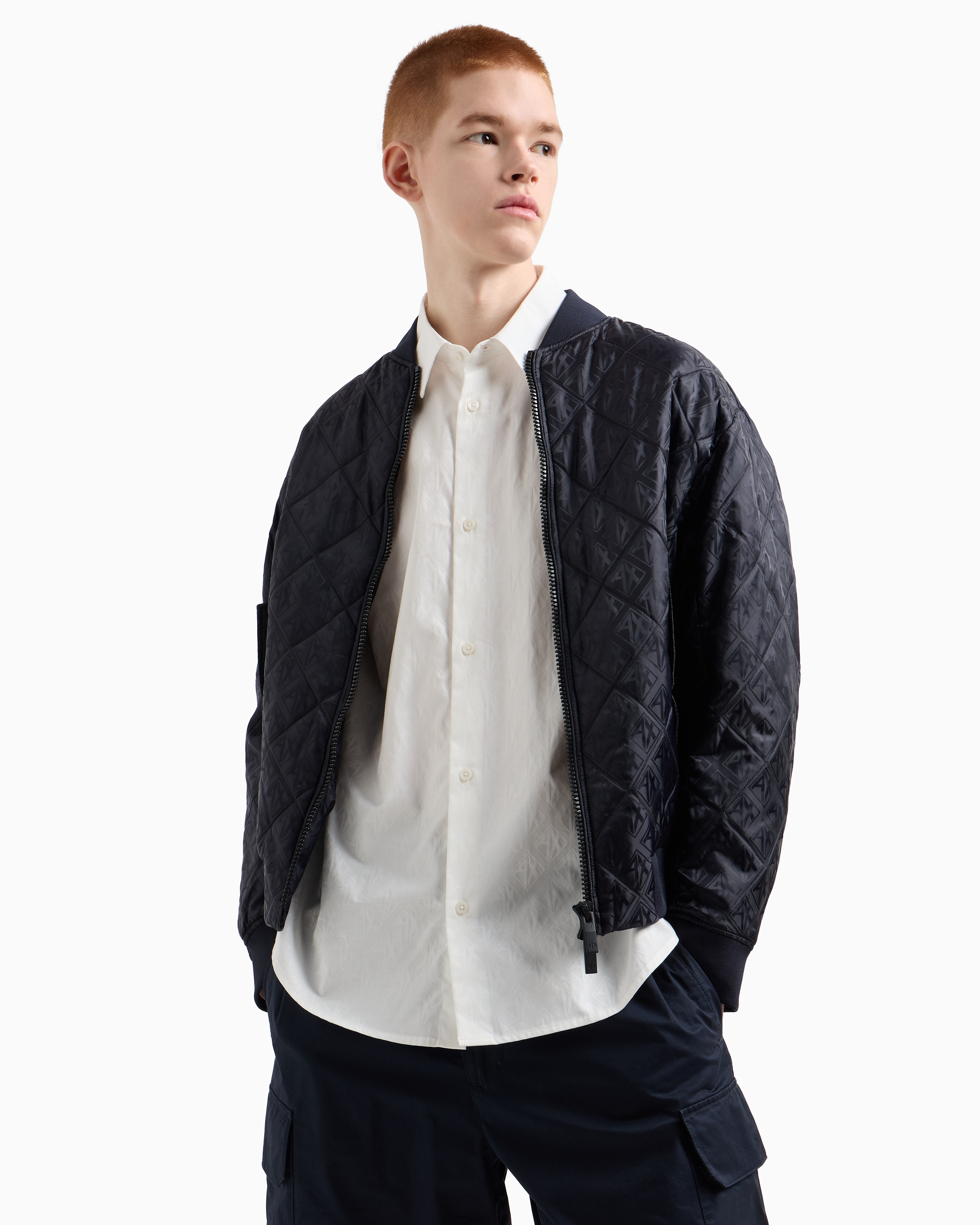 モリリン様　まとめ買い　Armani MA1 ＋ lemontea シャツ Armani Exchange Cotton Shirt | White | FARFETCH