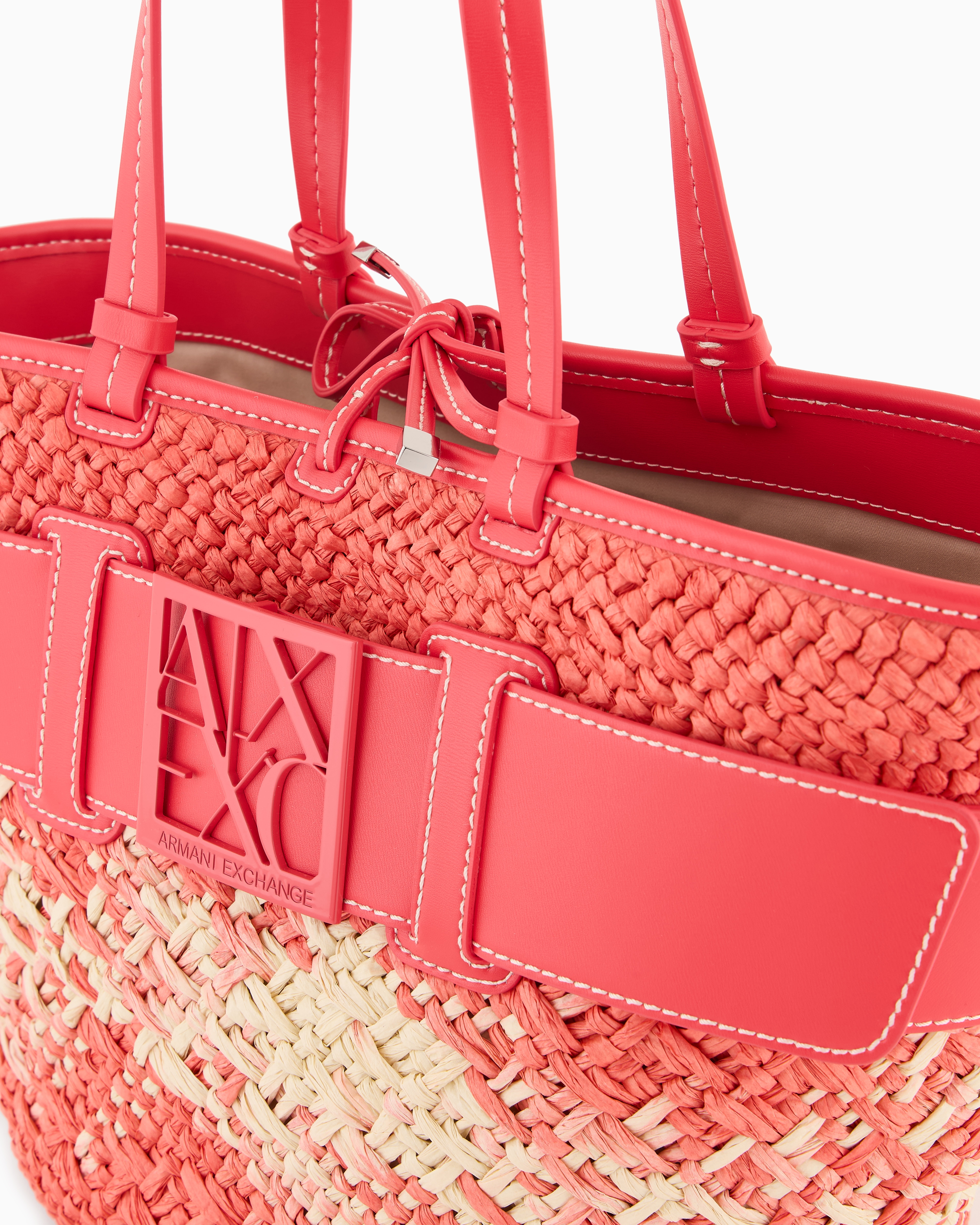 Armani Exchange Shoppers In Red