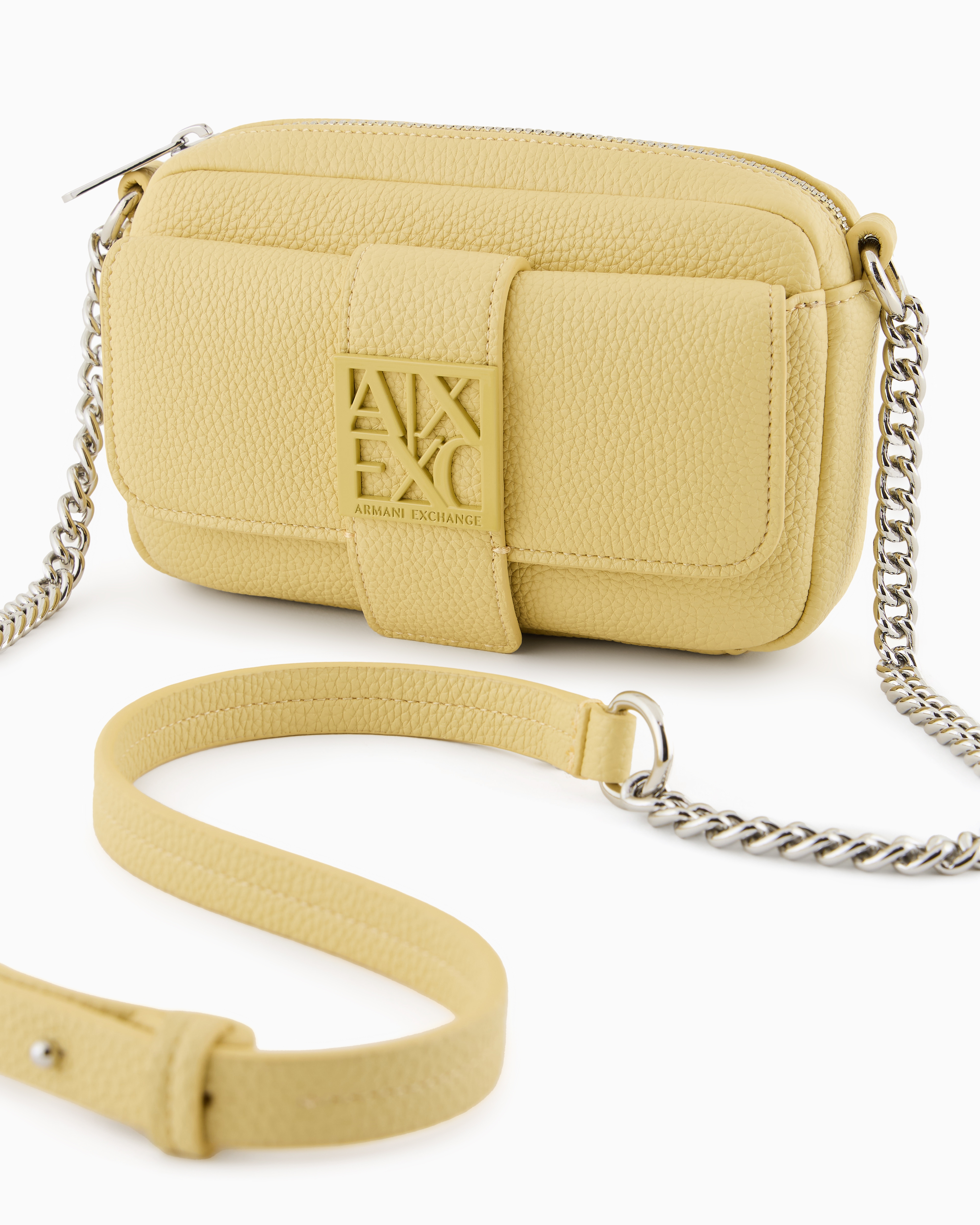 Armani Exchange Crossbody Bags In Yellow