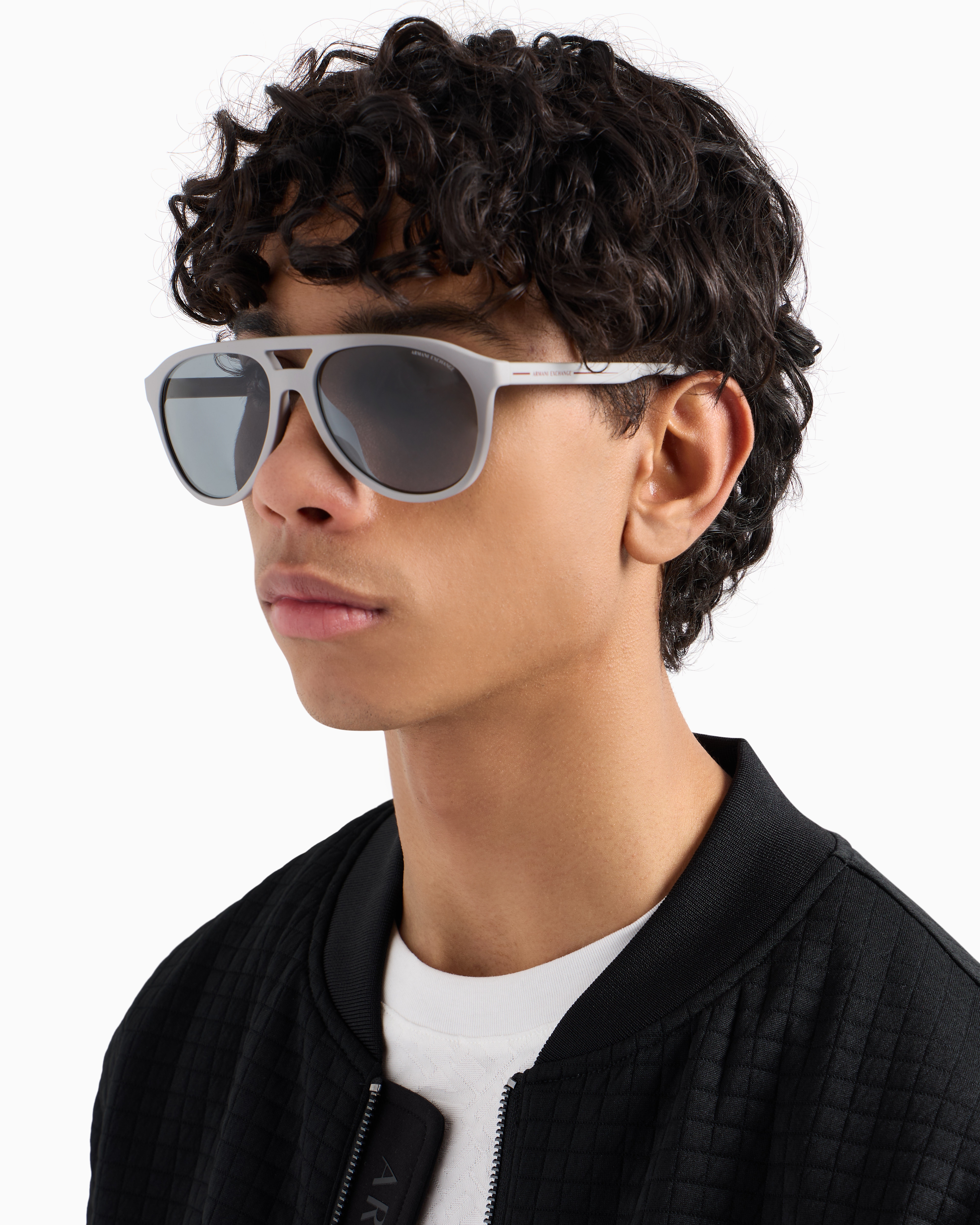 Armani Exchange - Men’s aviator sunglasses, Man, Grey, Size: 59L
