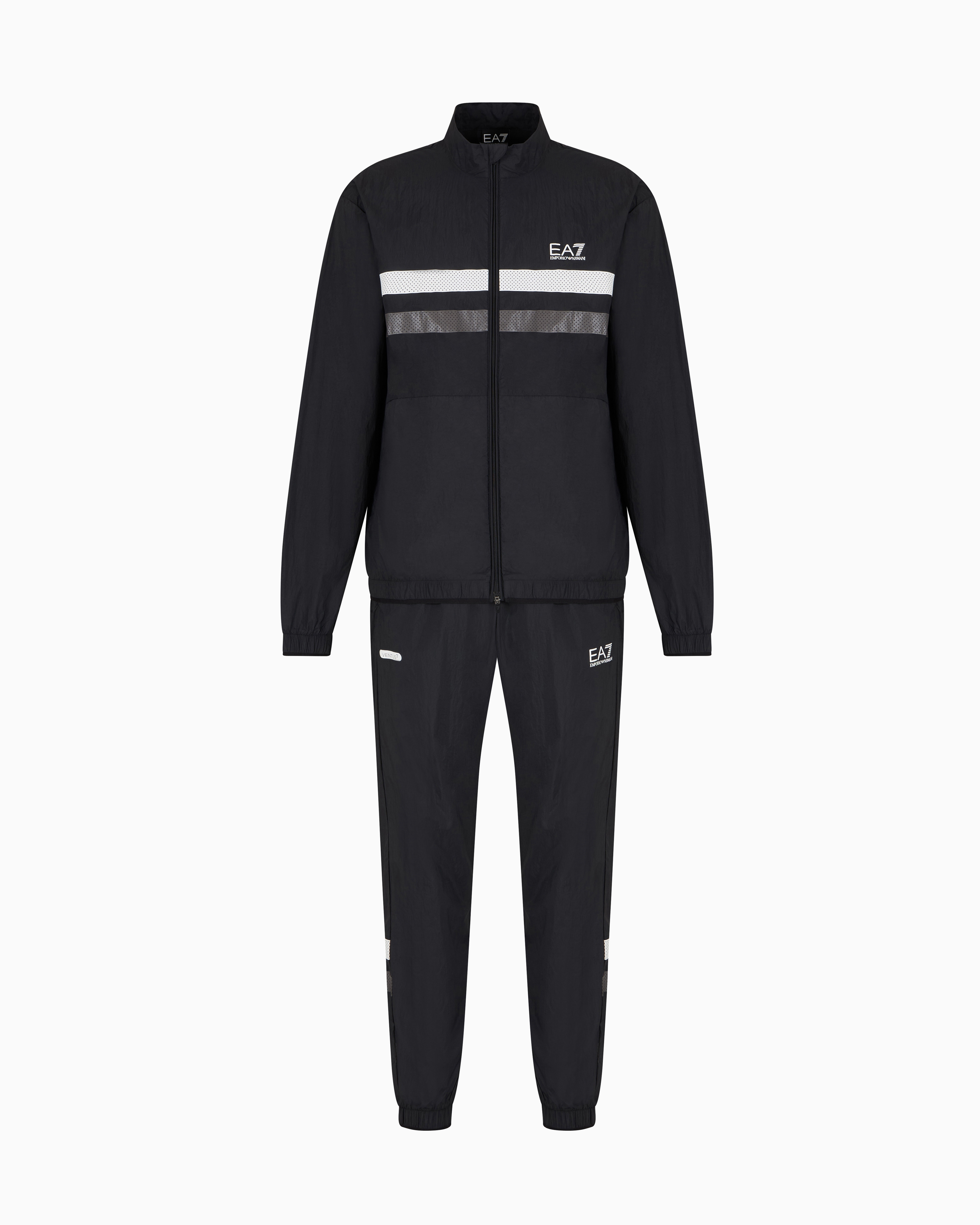 Ea7 Dynamic Athlete Tracksuit In Ventus7 Technical Fabric In Black