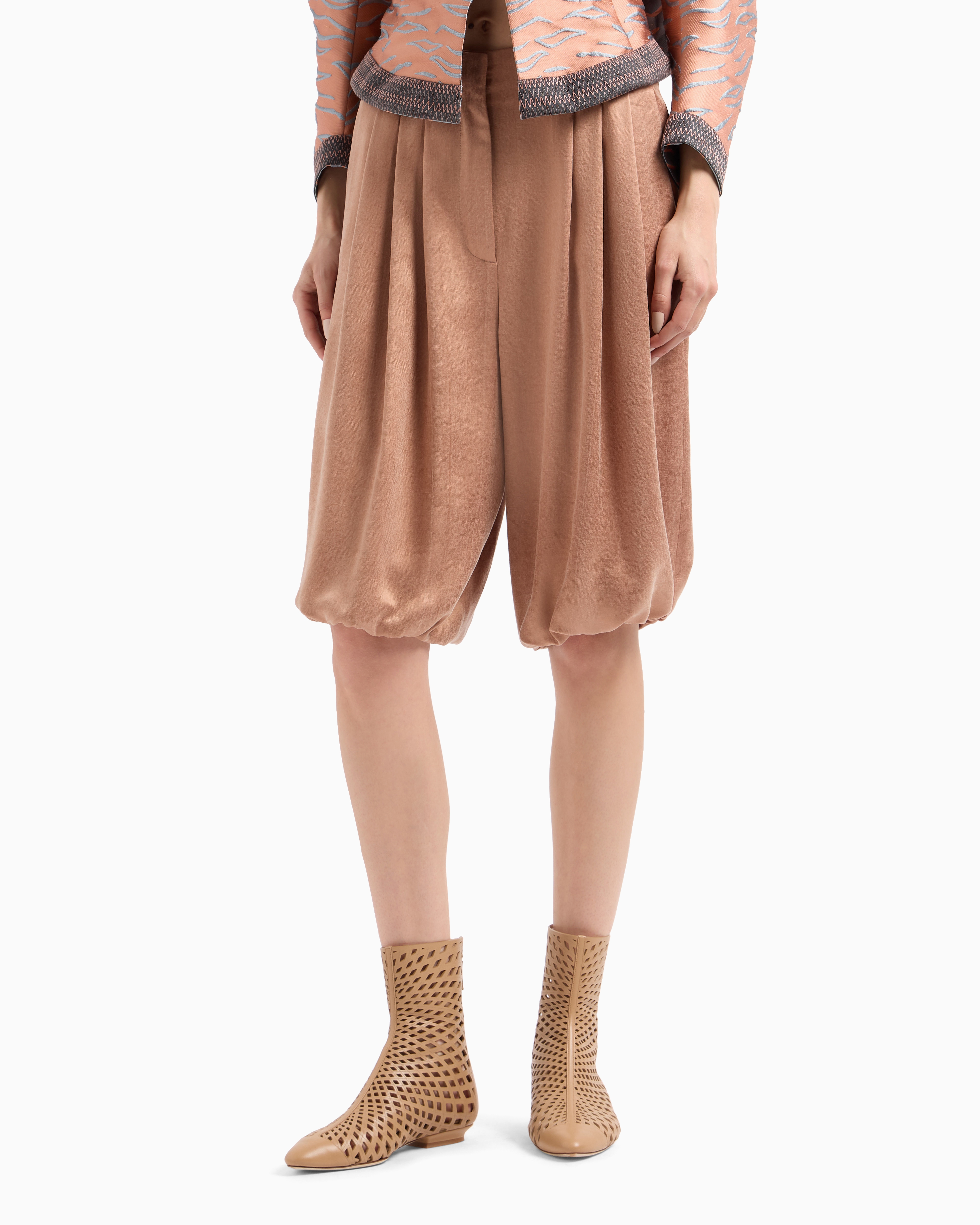 Giorgio Armani Viscose And Cupro Bermuda Shorts