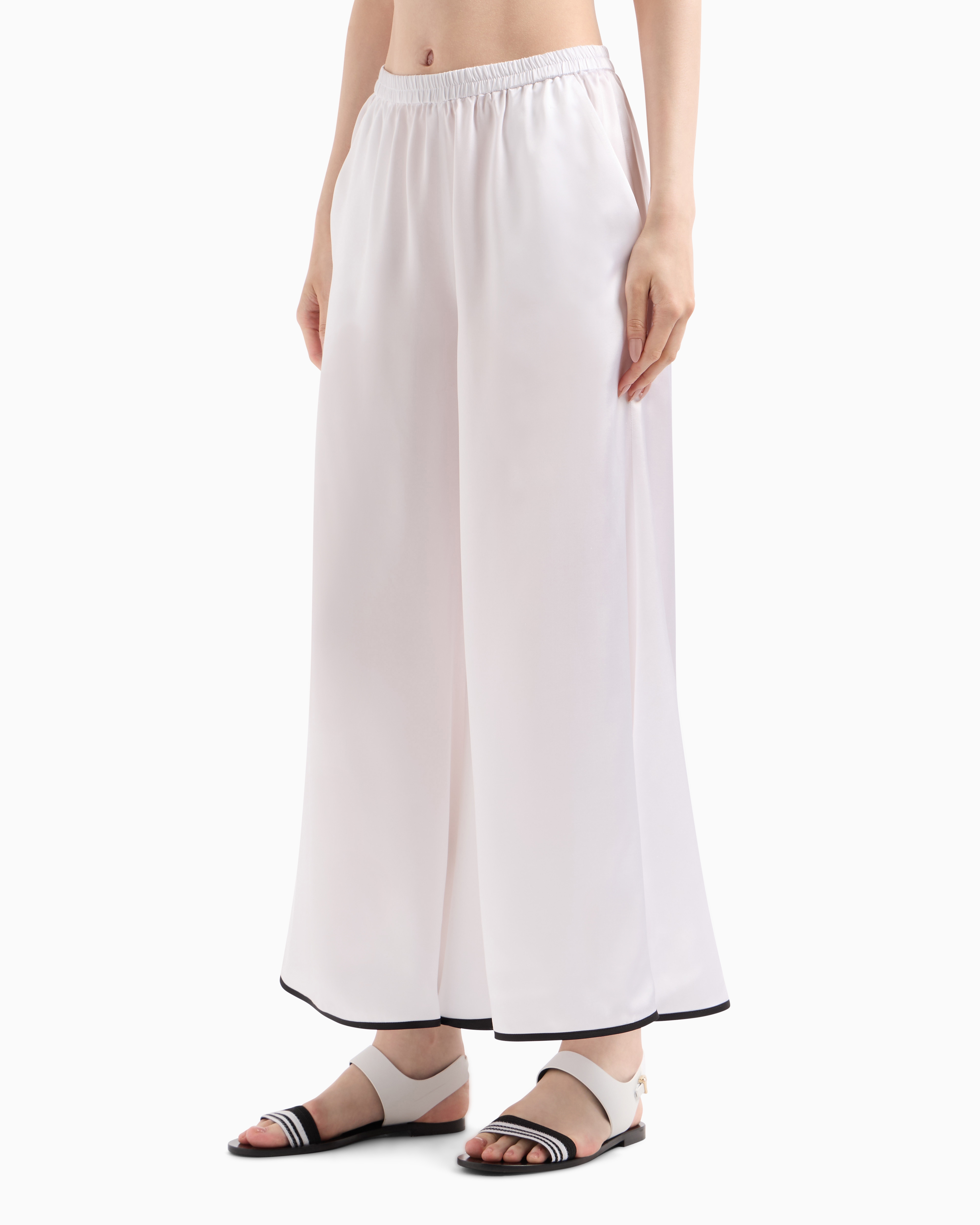 Giorgio Armani Wide-leg Silk Trousers