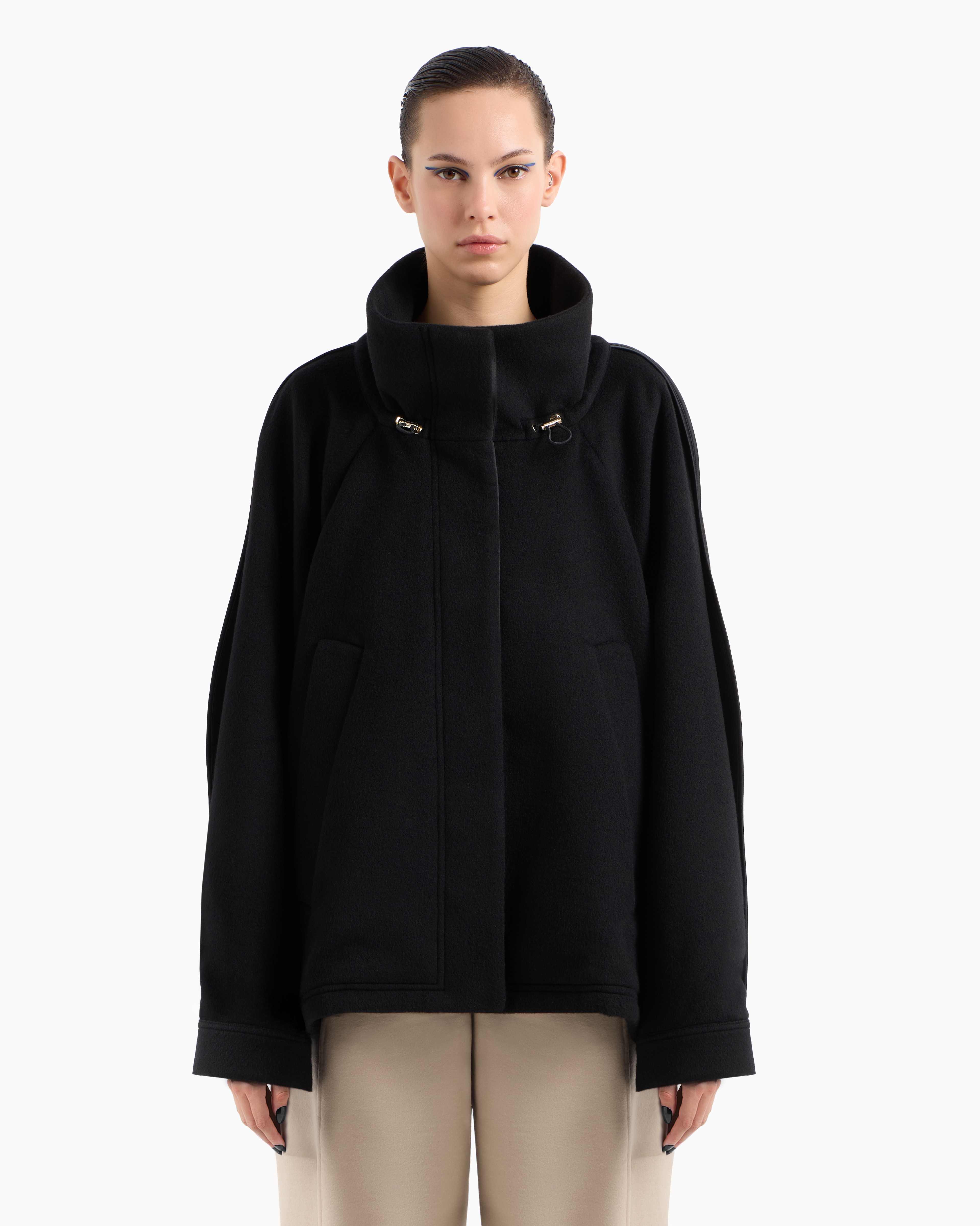 Giorgio Armani Wool And Cashmere Oversized Blouson