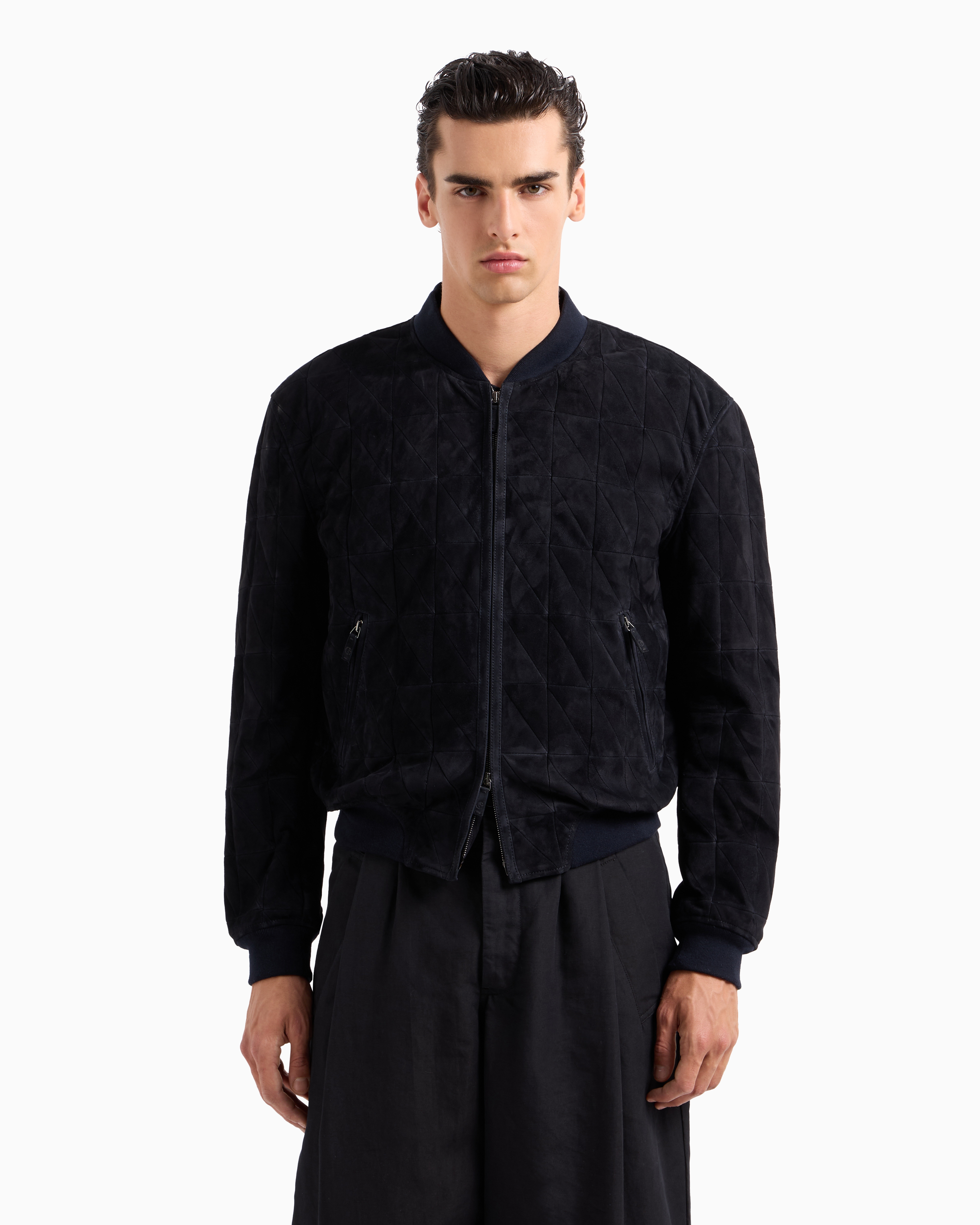 美品 ジョルジオ アルマーニ ライダースジャケット 黒 サイズ38*WC137 ARMANI EXCHANGE レザージャケット ライダース 「A|X アルマーニ
