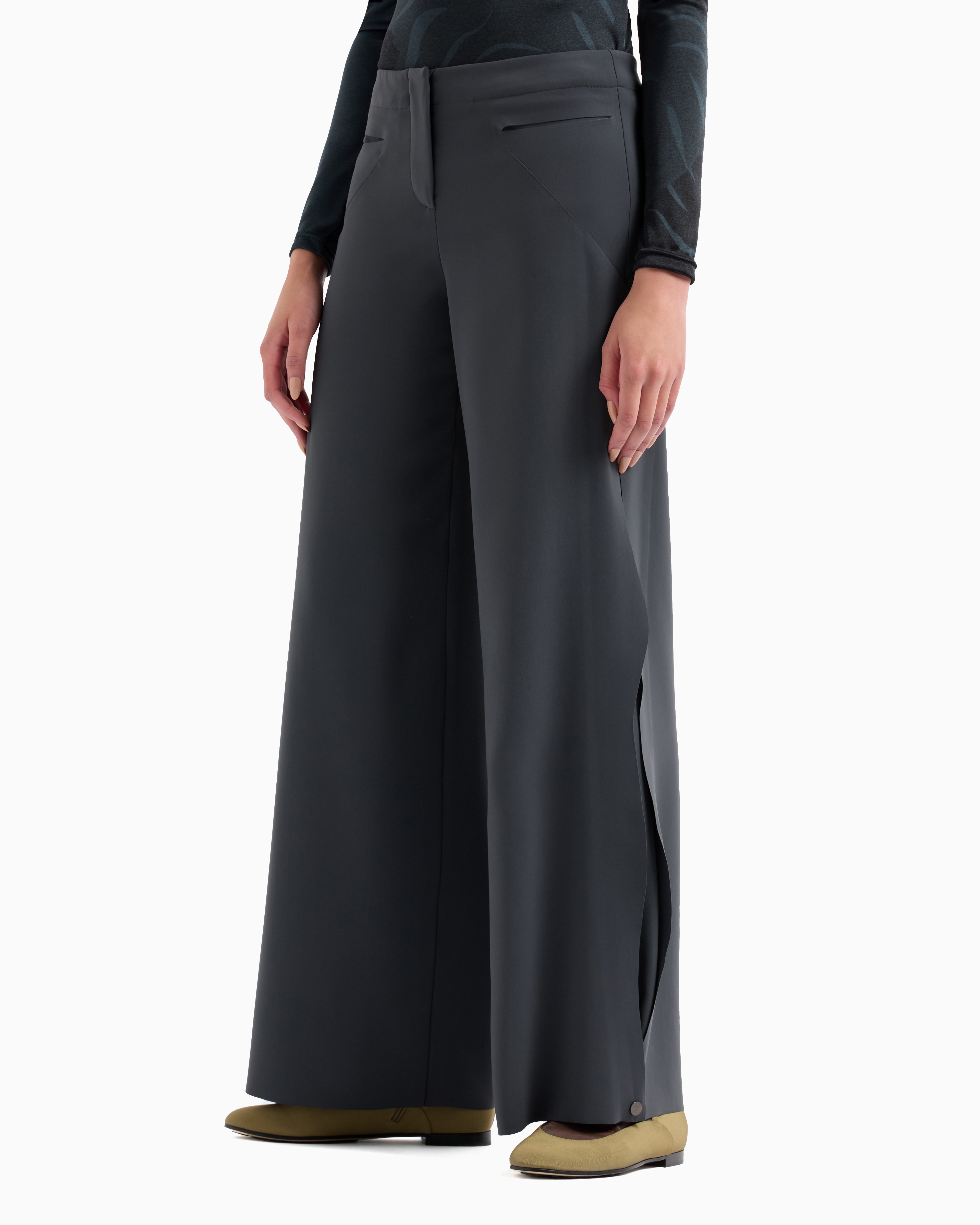 Giorgio Armani Technical-cady Straight Trousers