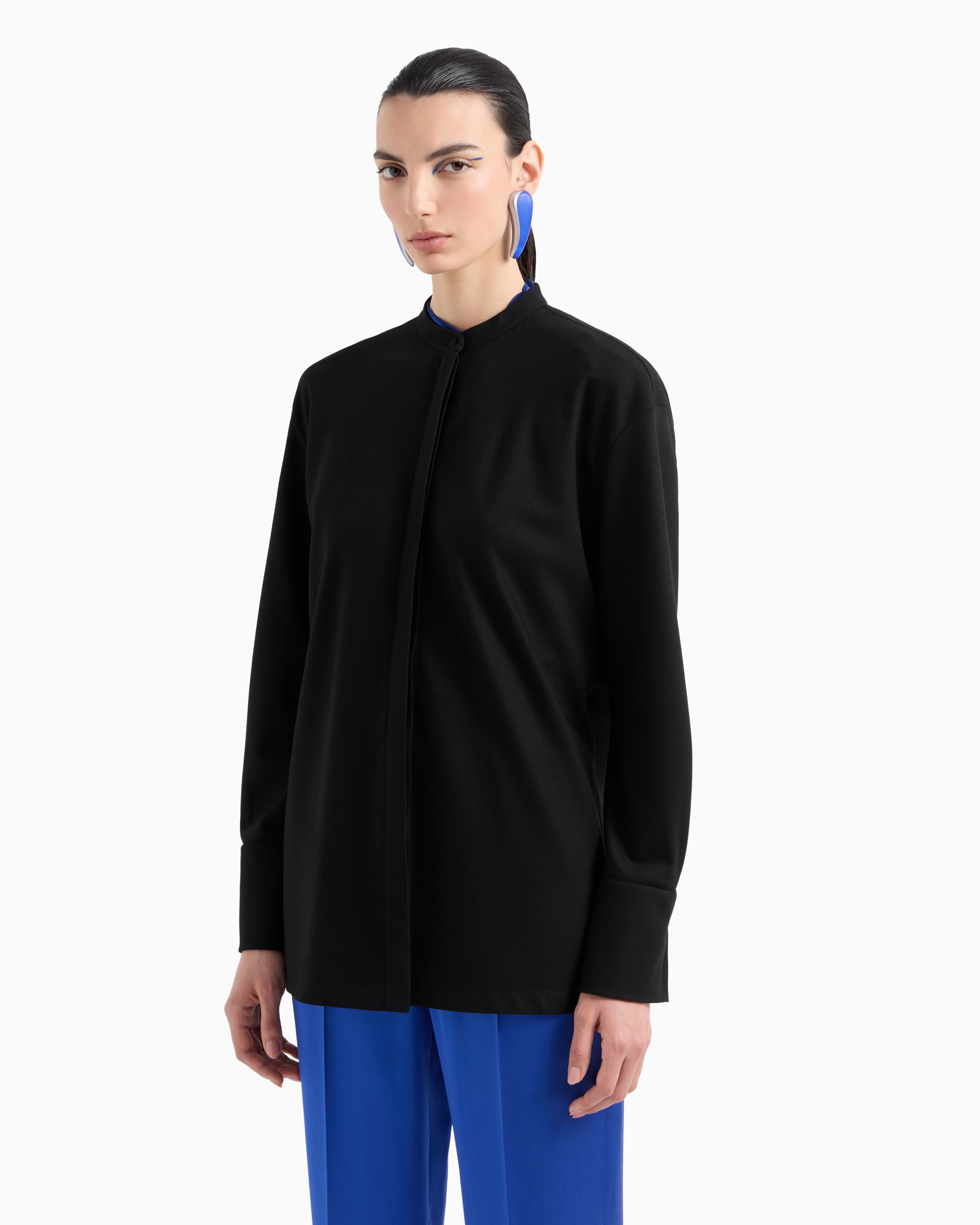 Giorgio Armani Sophisticated Mandarin Collar Shirt