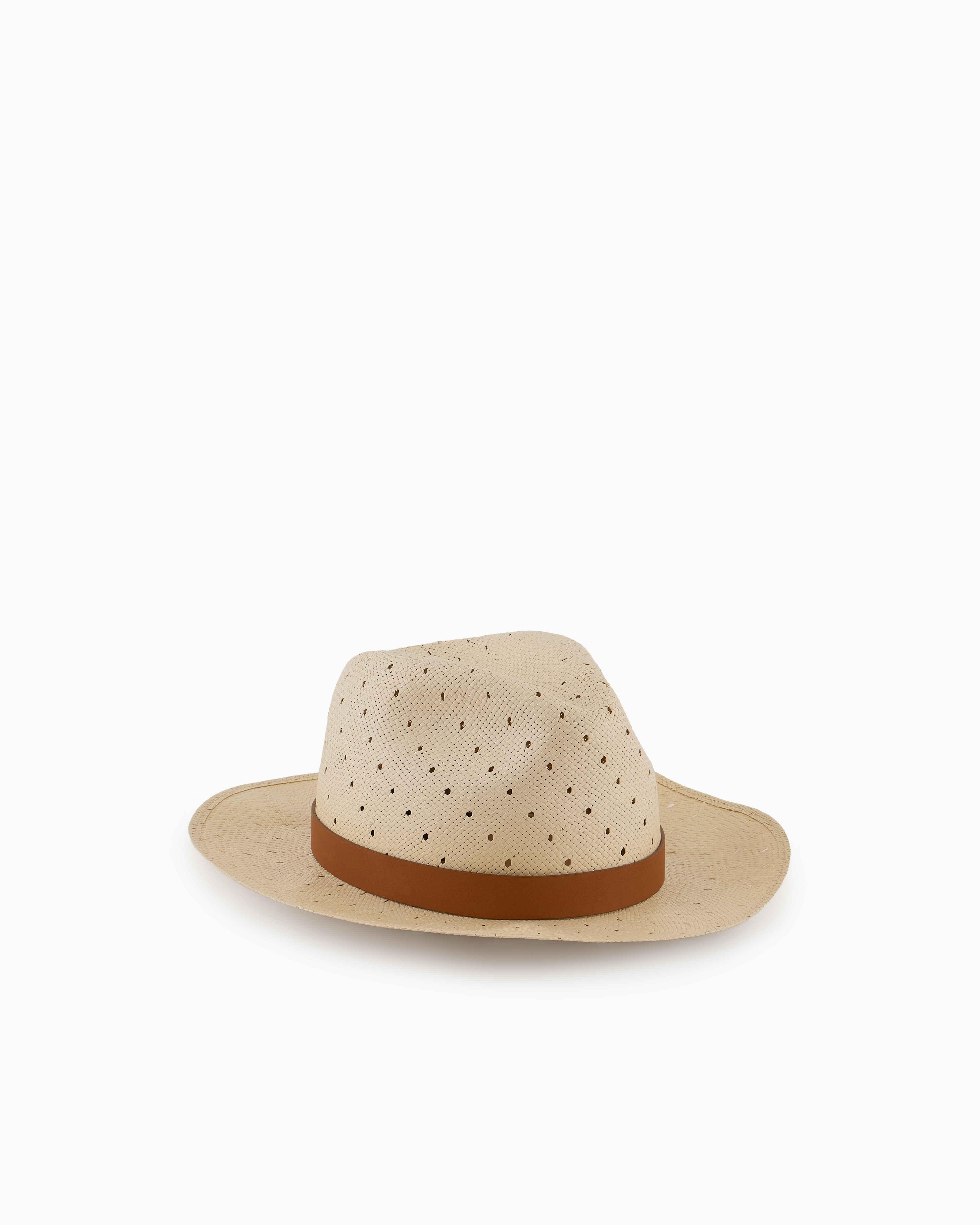 Giorgio Armani Fedora Hats In Beige