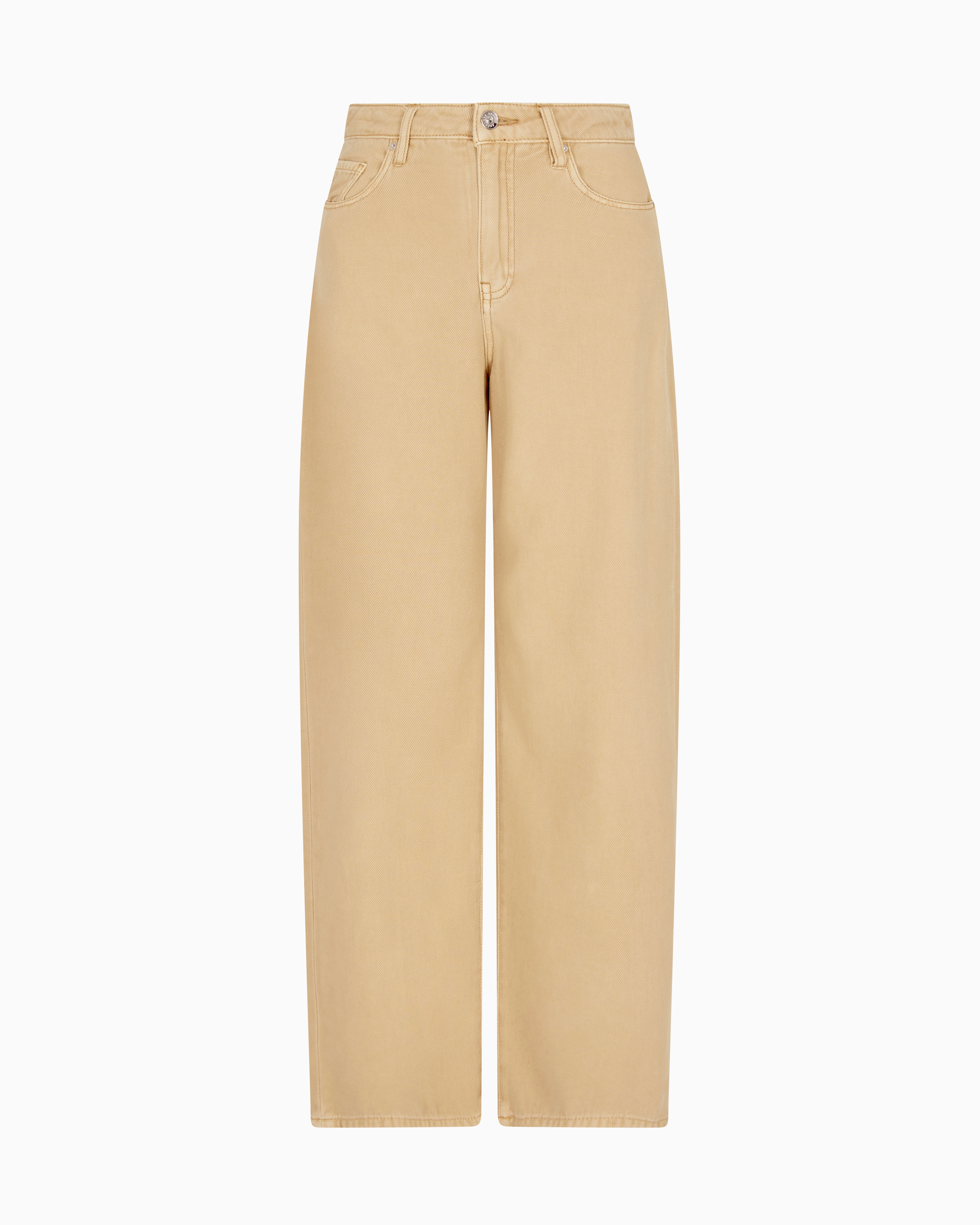 Armani Exchange Asv Cotton And Lyocell Dye Denim Relaxed Fit Jeans In Camel