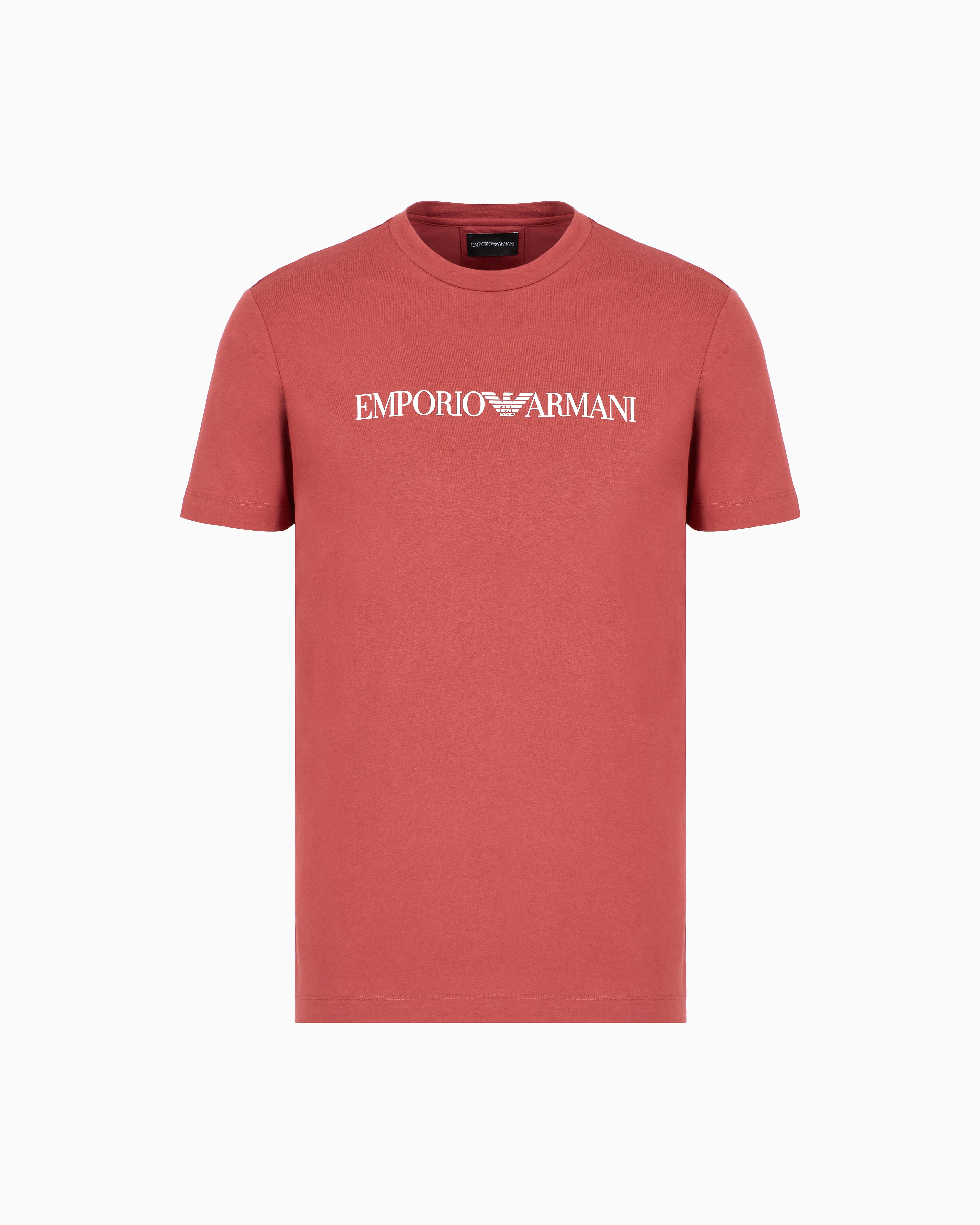Tシャツ ピマジャージー ロゴプリント | Emporio Armani