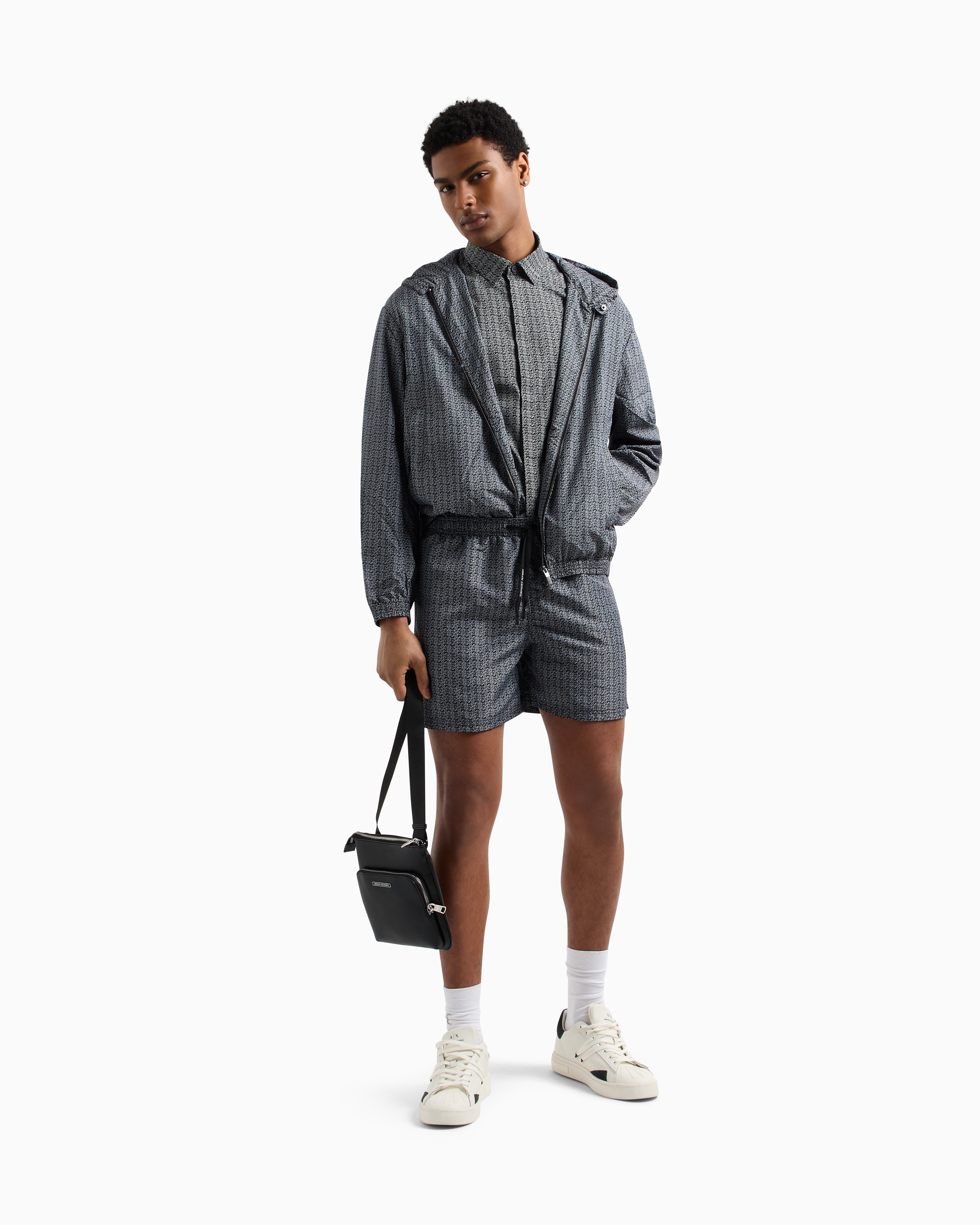 Armani Exchange Windbreakers In Black