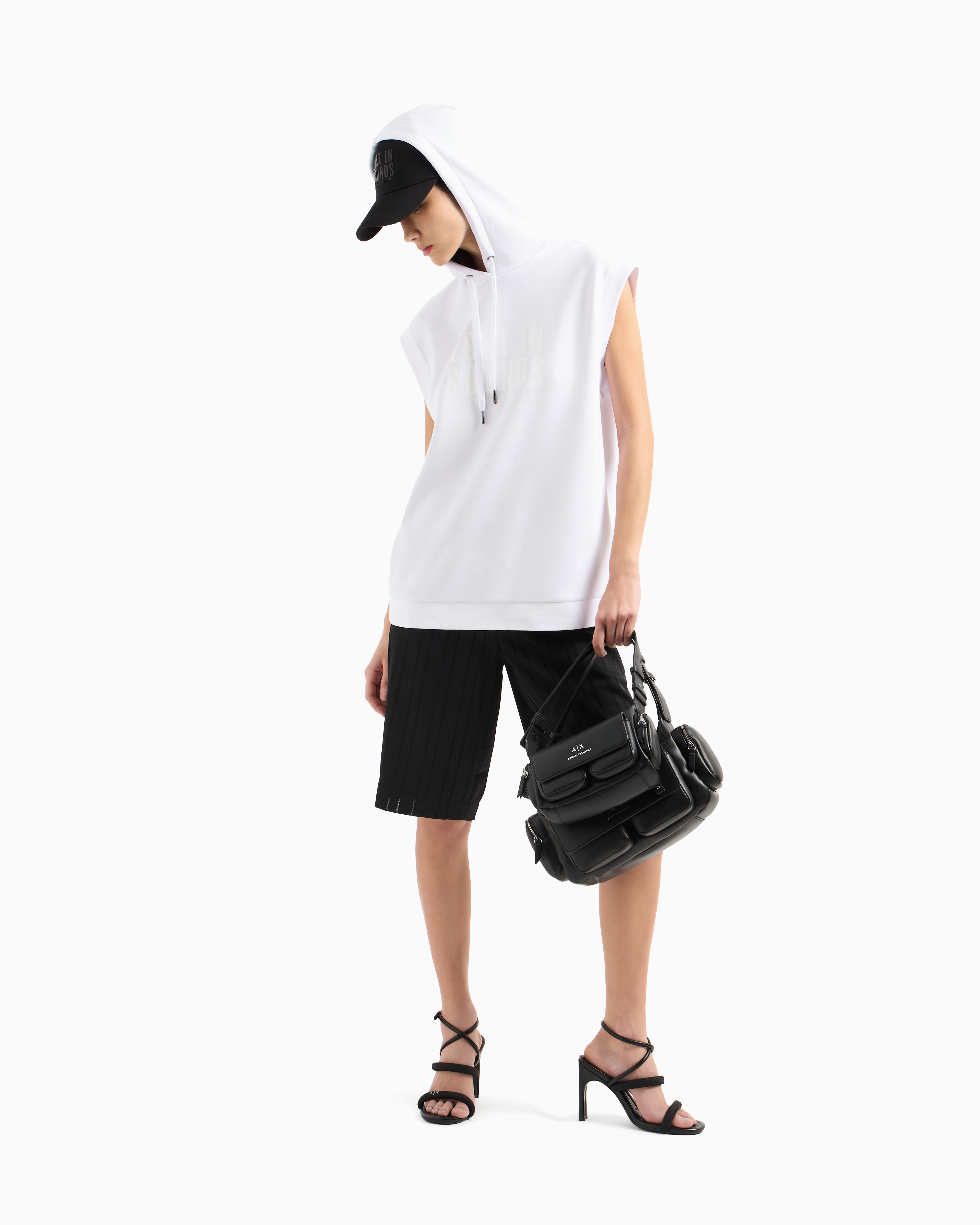 Armani Exchange Hoodies In White