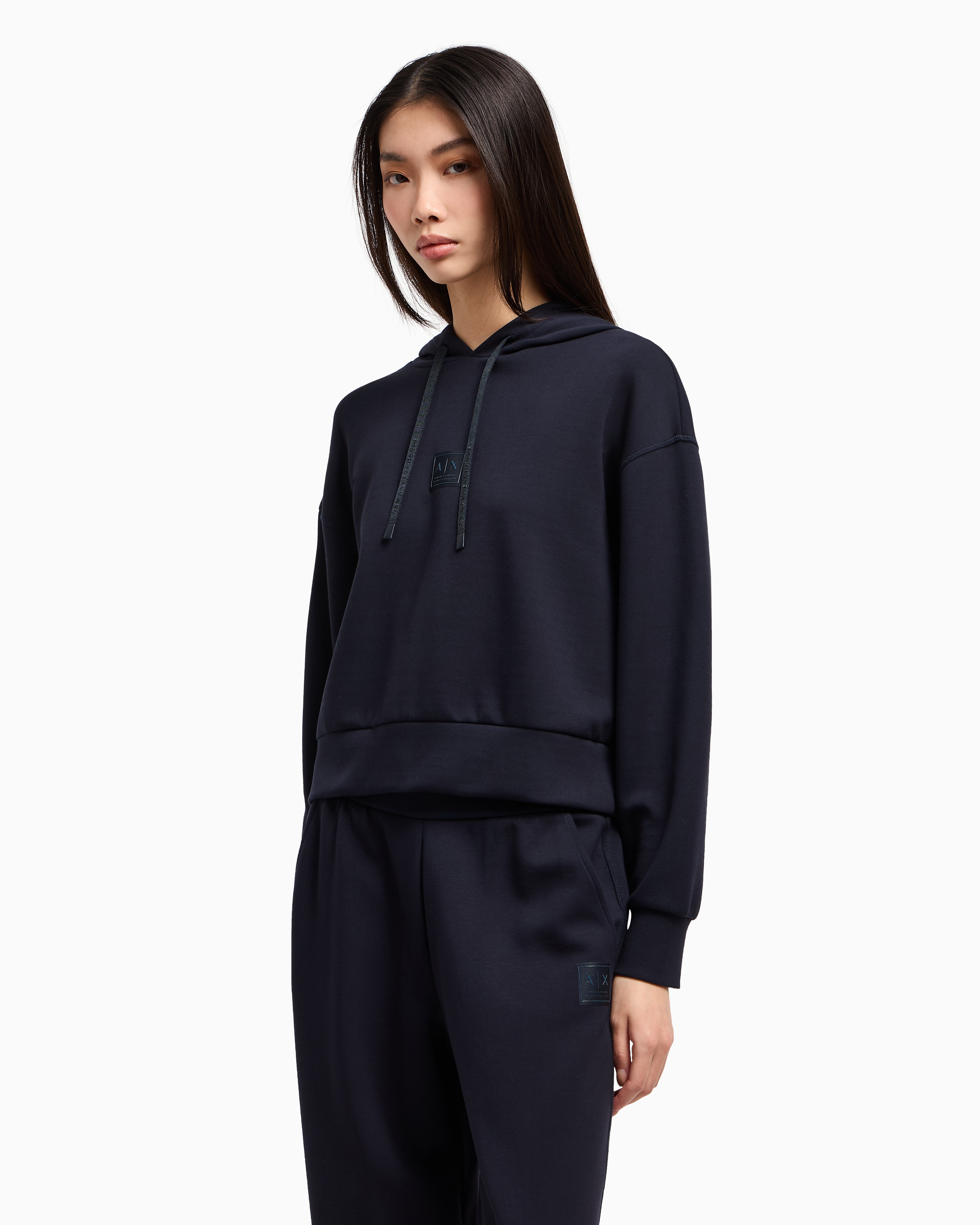 Armani Exchange Hoodies In Marineblau