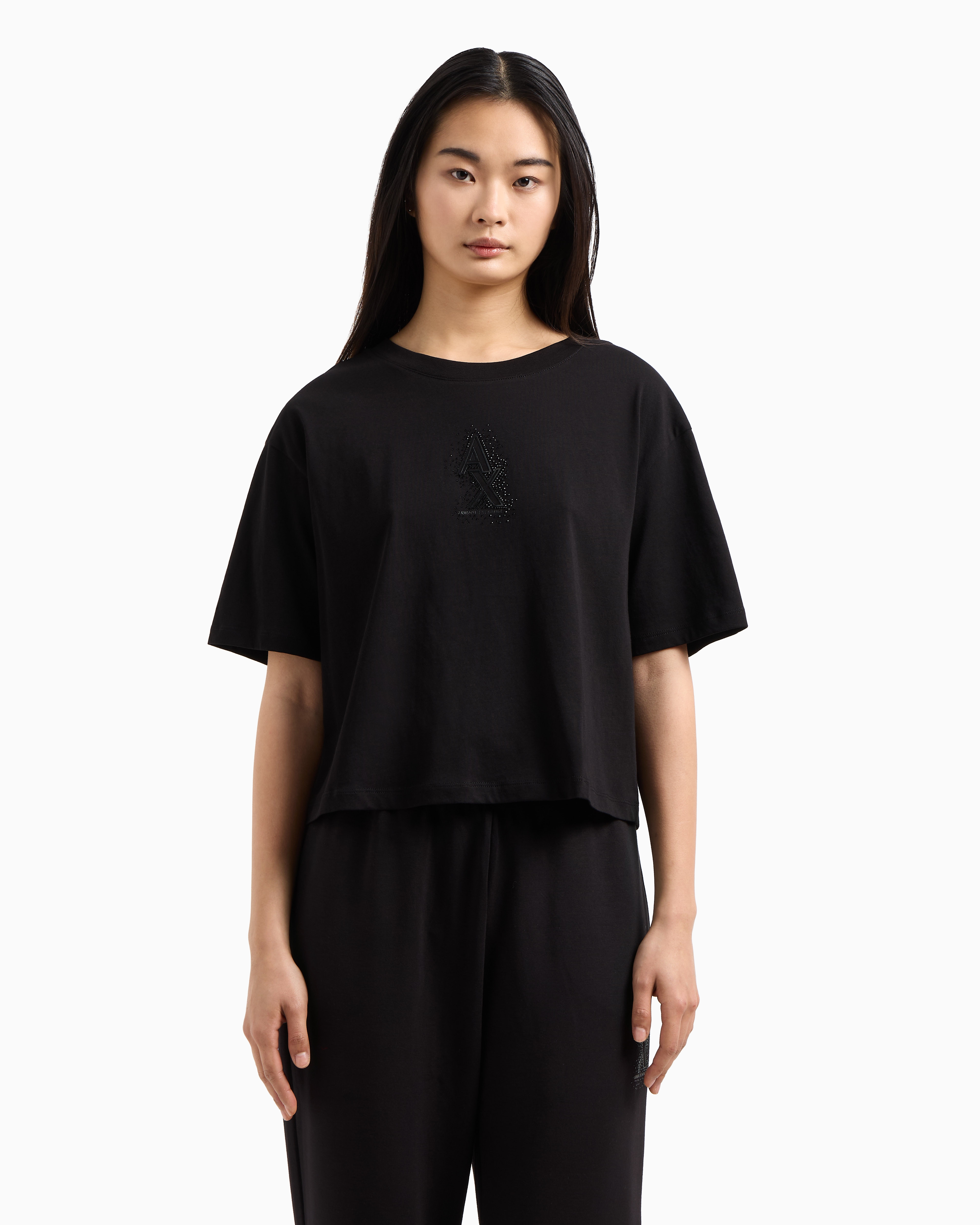 AXロゴ 半袖クルーネックTシャツ | Armani Exchange