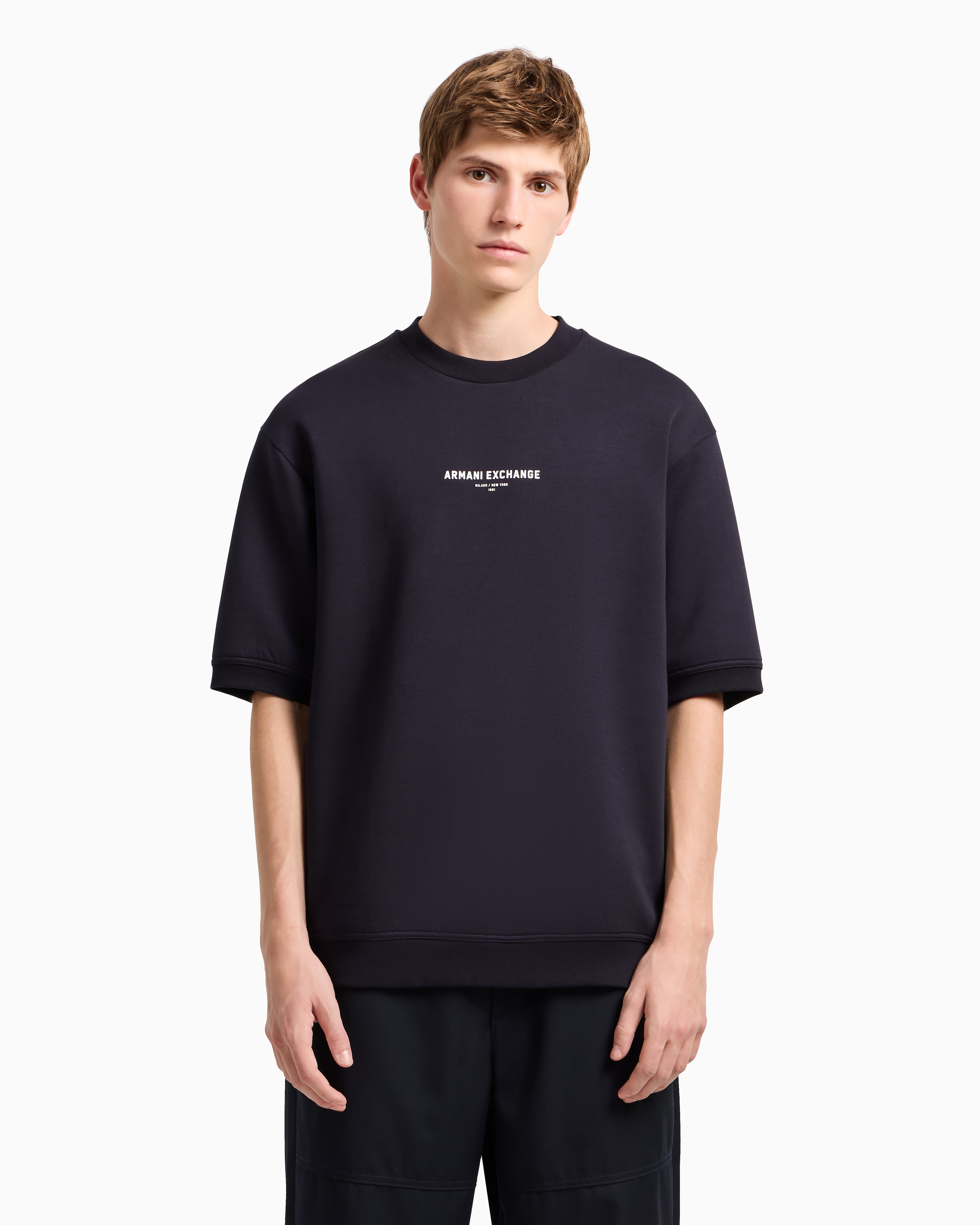 【送関込】Armani Exchange クールネック ビッグロゴ スウェット ARMANI EXCHANGE トレーナー スウェット 「A|X アルマーニ