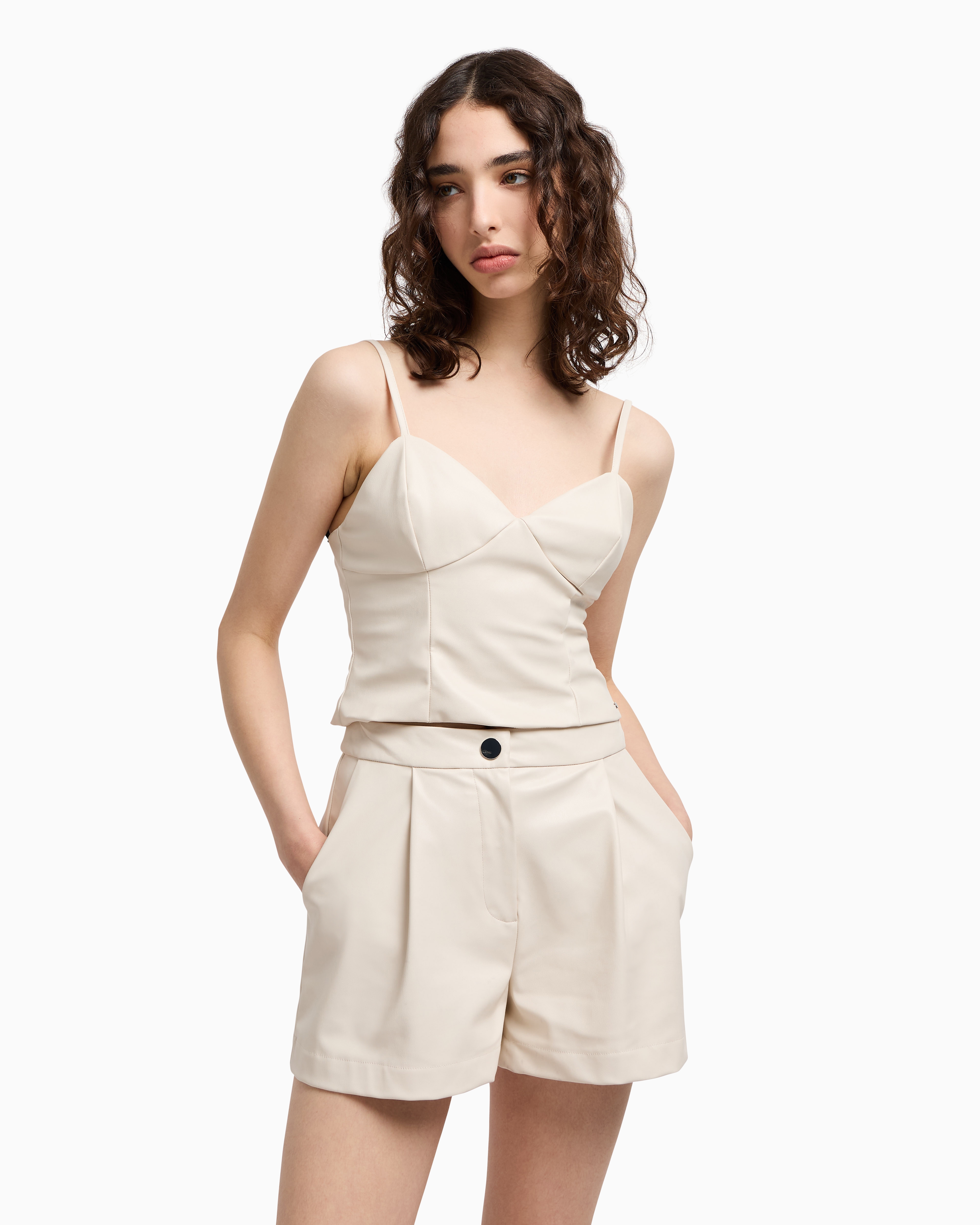 Armani Exchange Shorts In White