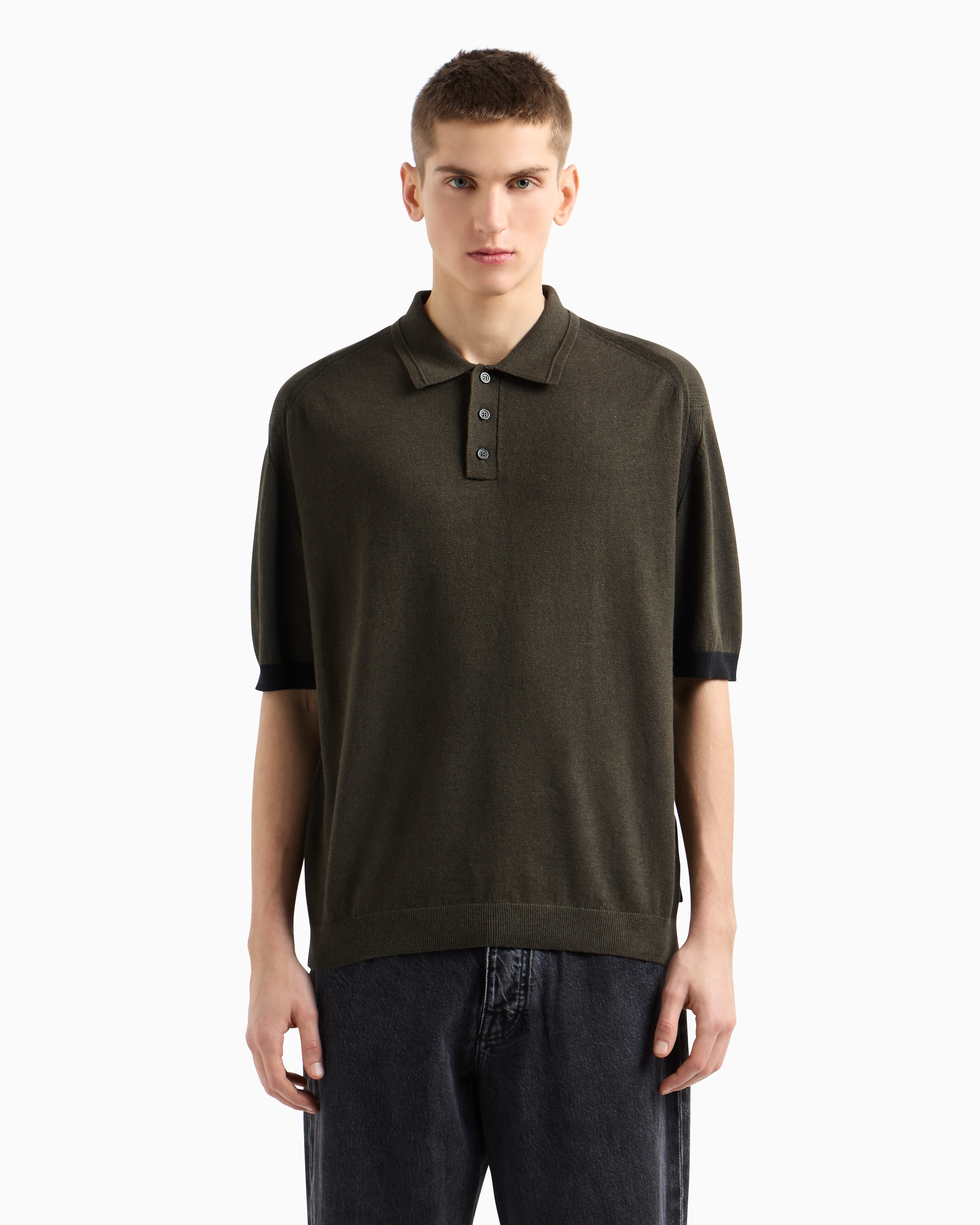 トップス GIORGIO ARMANI Linen Wide Shirt GIORGIO ARMANI Linen Wide Shirt