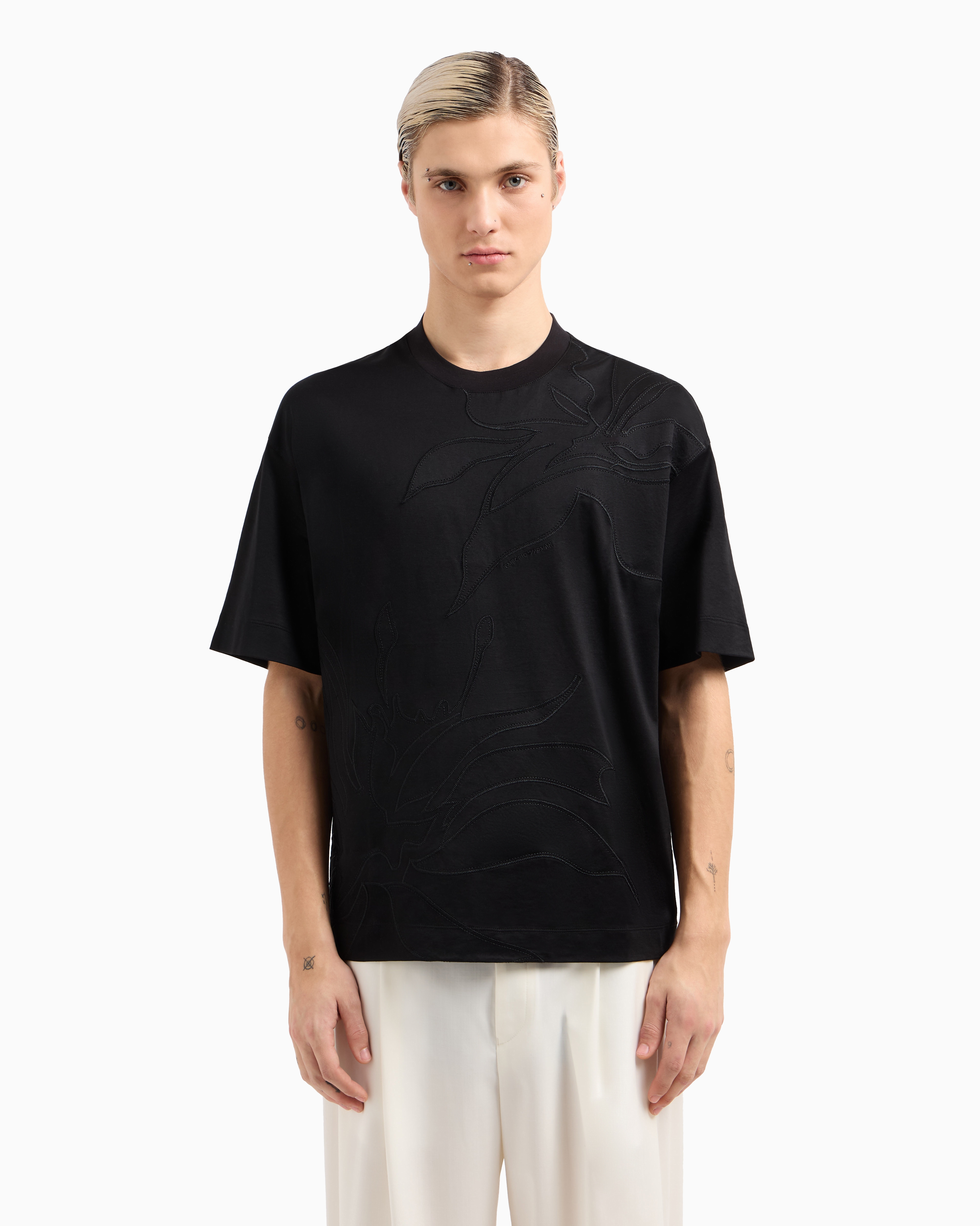 ASV オーバーサイズTシャツ リヨセル混紡ジャージー オーバー