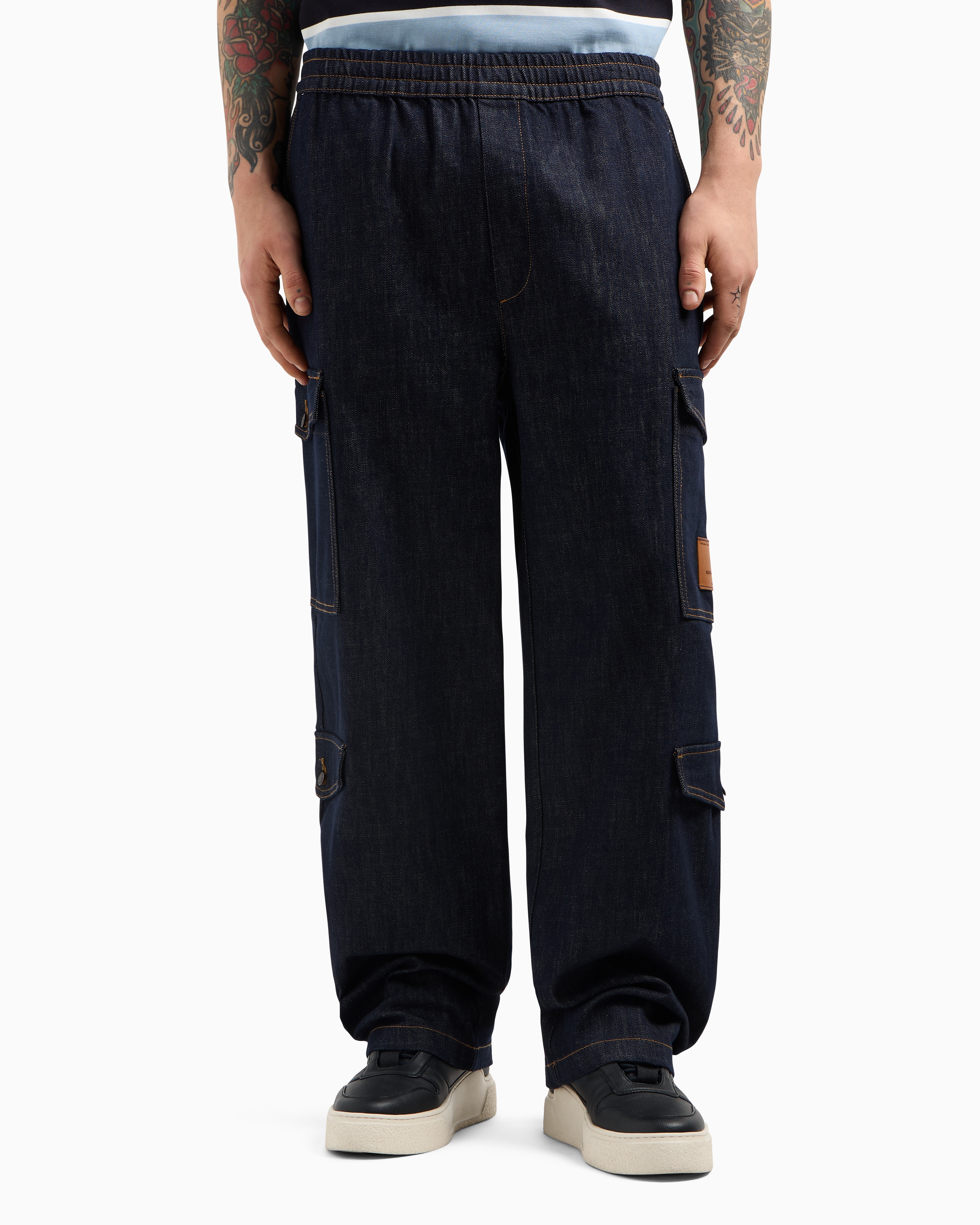 Denim Cargo Jeans