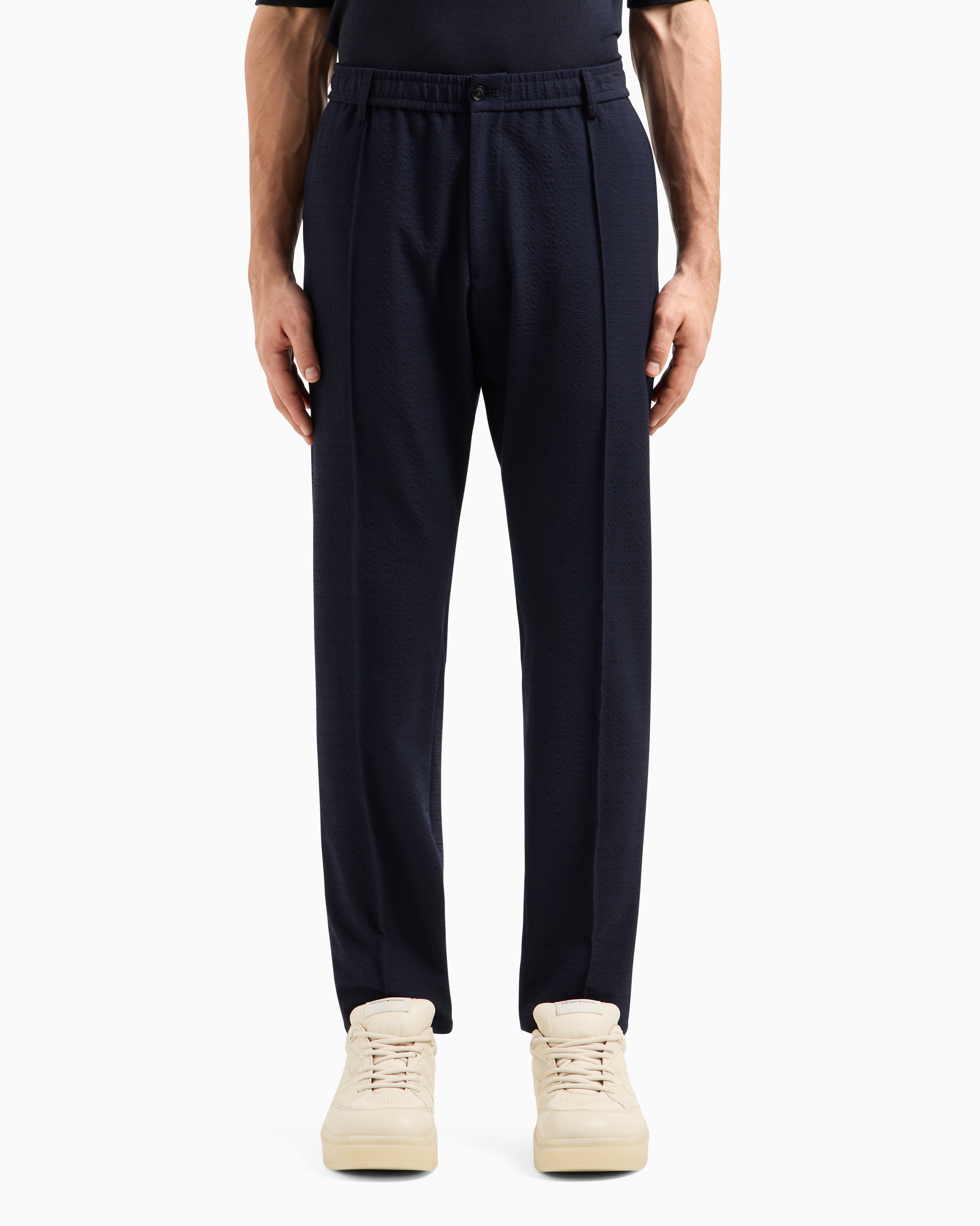 スーツ Emporio Armani basic trousers Emporio Armani Mid-Rise Straight-Leg Trousers | Neiman Marcus