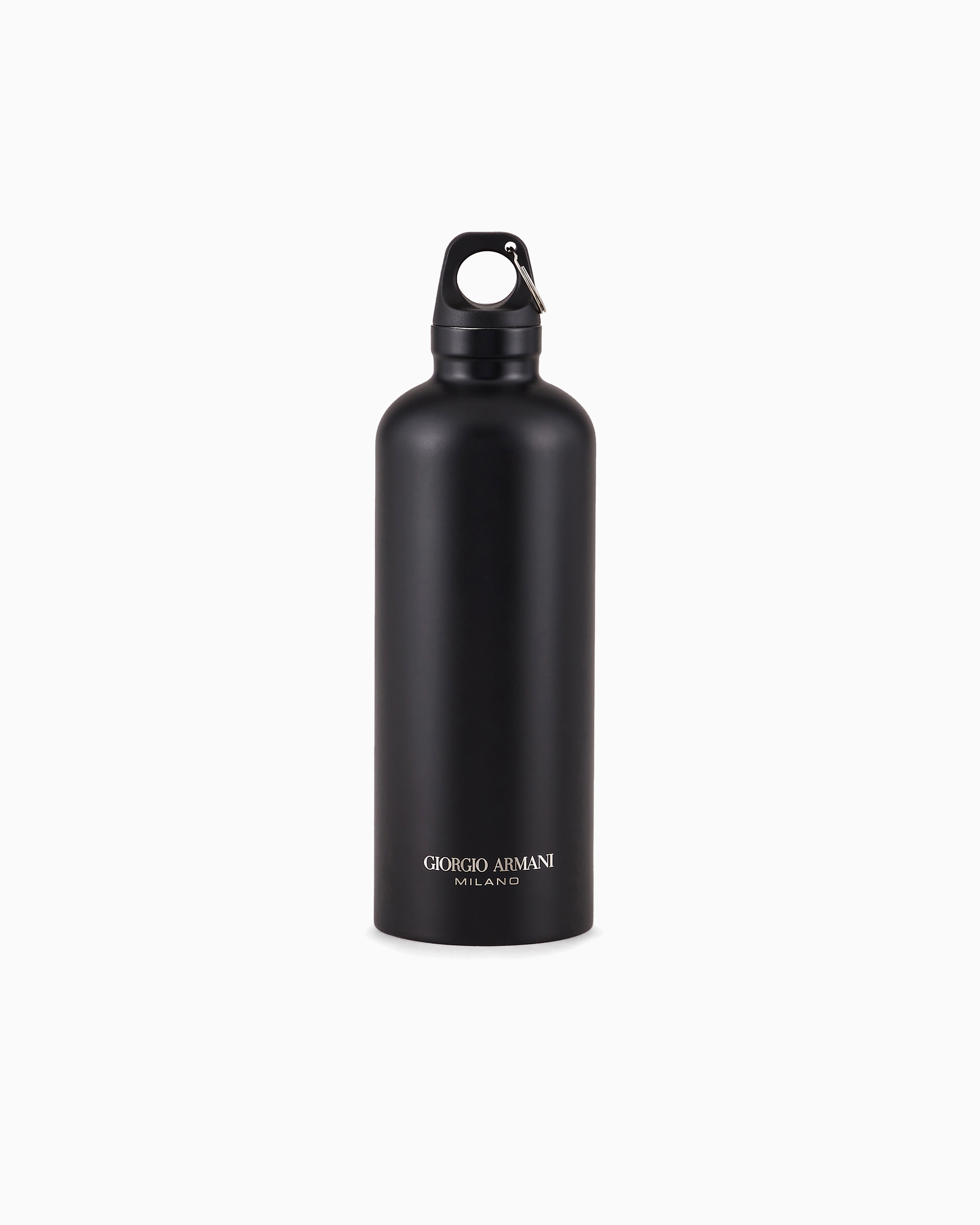 Giorgio Armani Neve Water Bottle With Sheepskin Holder In Black