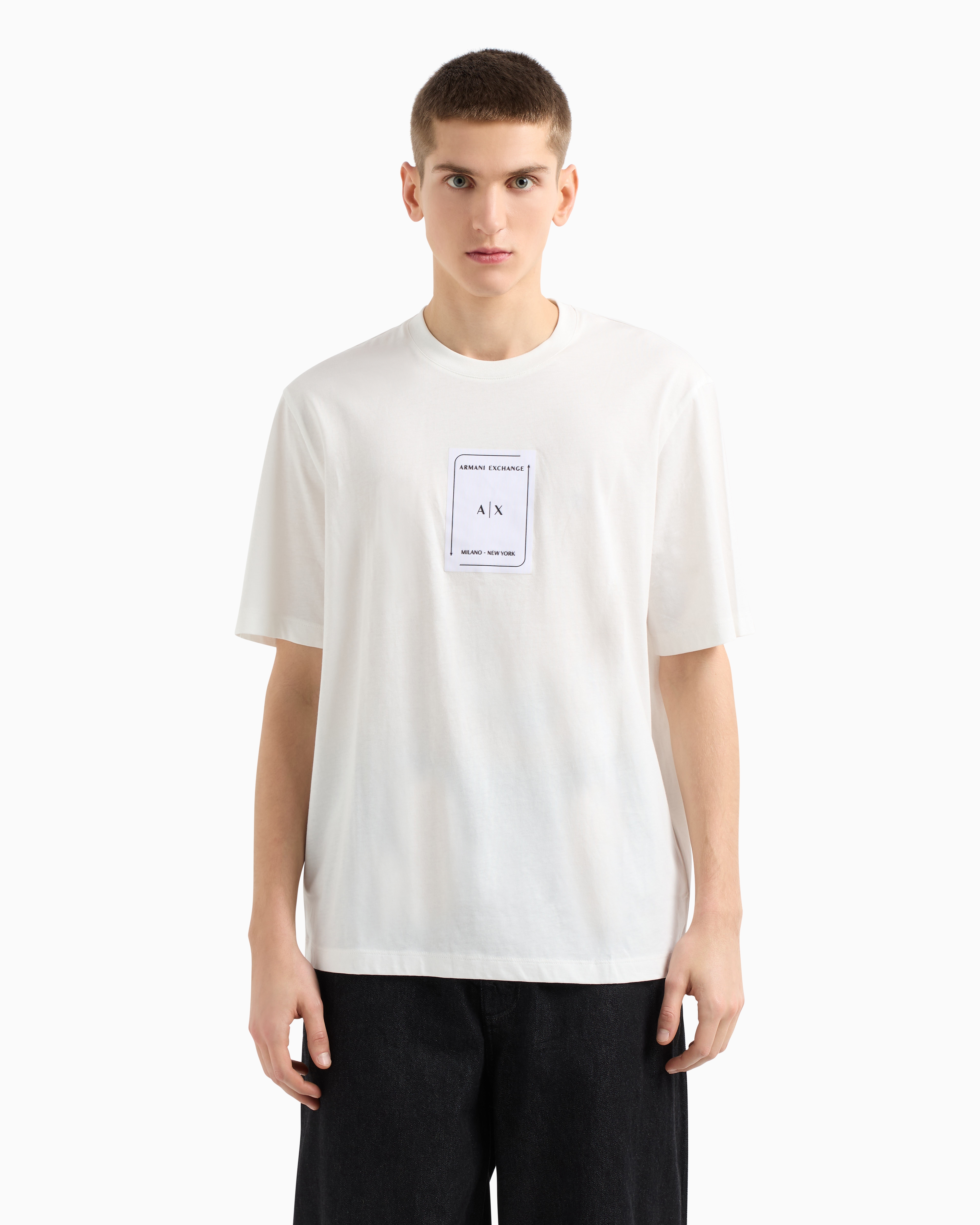 Armani Exchange Regular Fit T-shirts In White