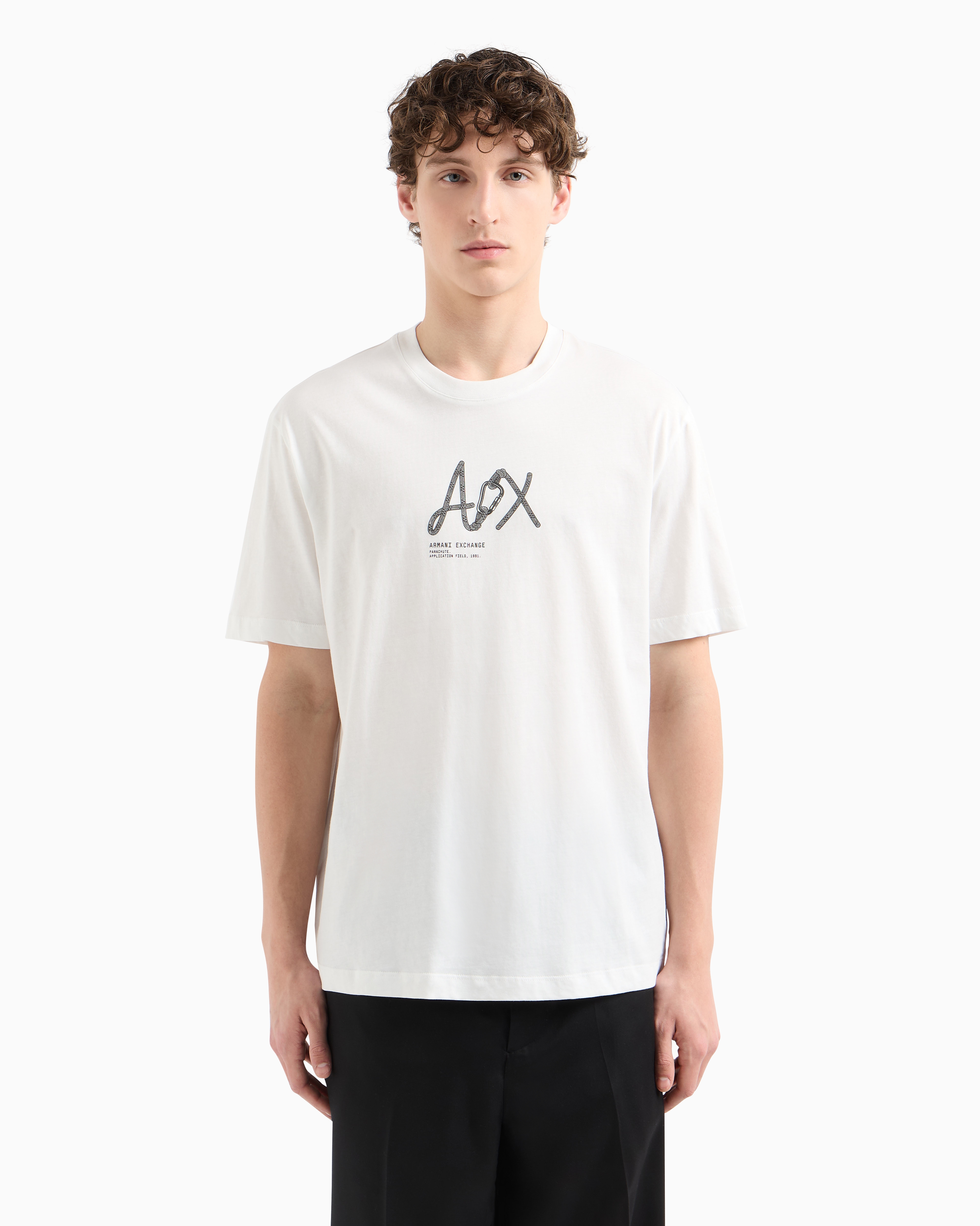 Regular fit T-shirt with logo | Armani Exchange
