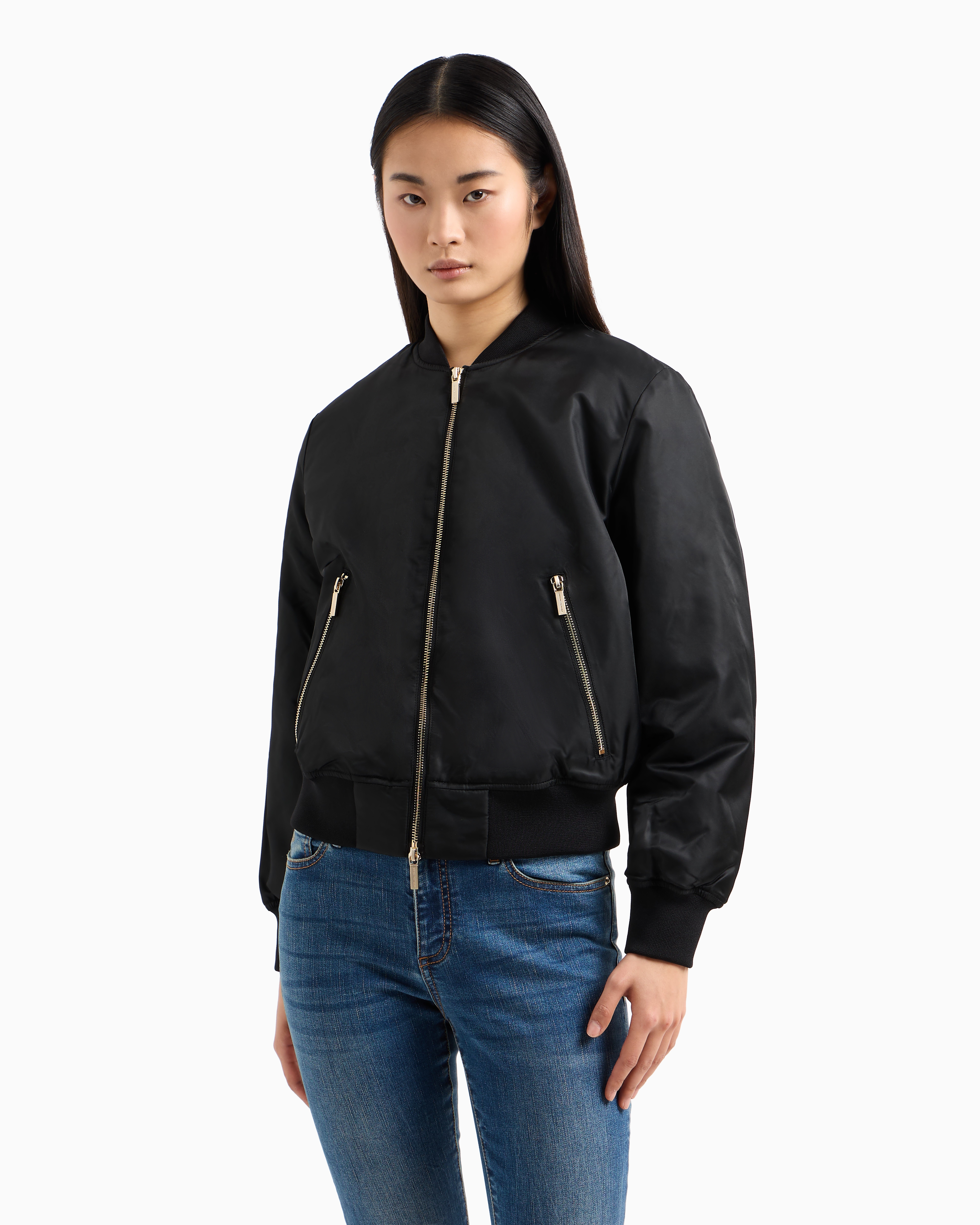 Armani Exchange - Bomber jacket, Woman, Black, Size: