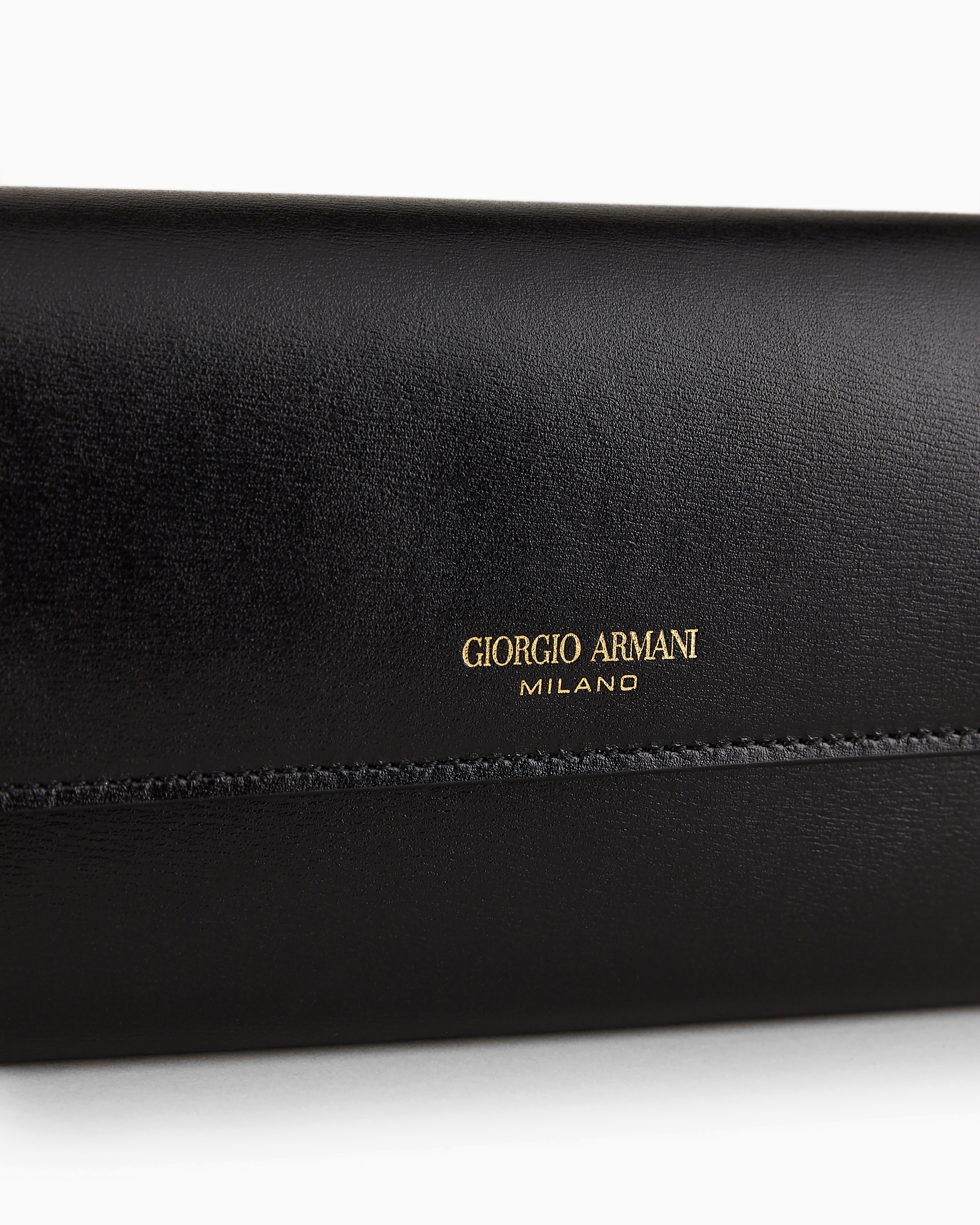 Giorgio Armani La Prima Trifold Wallet In Palmellato Leather