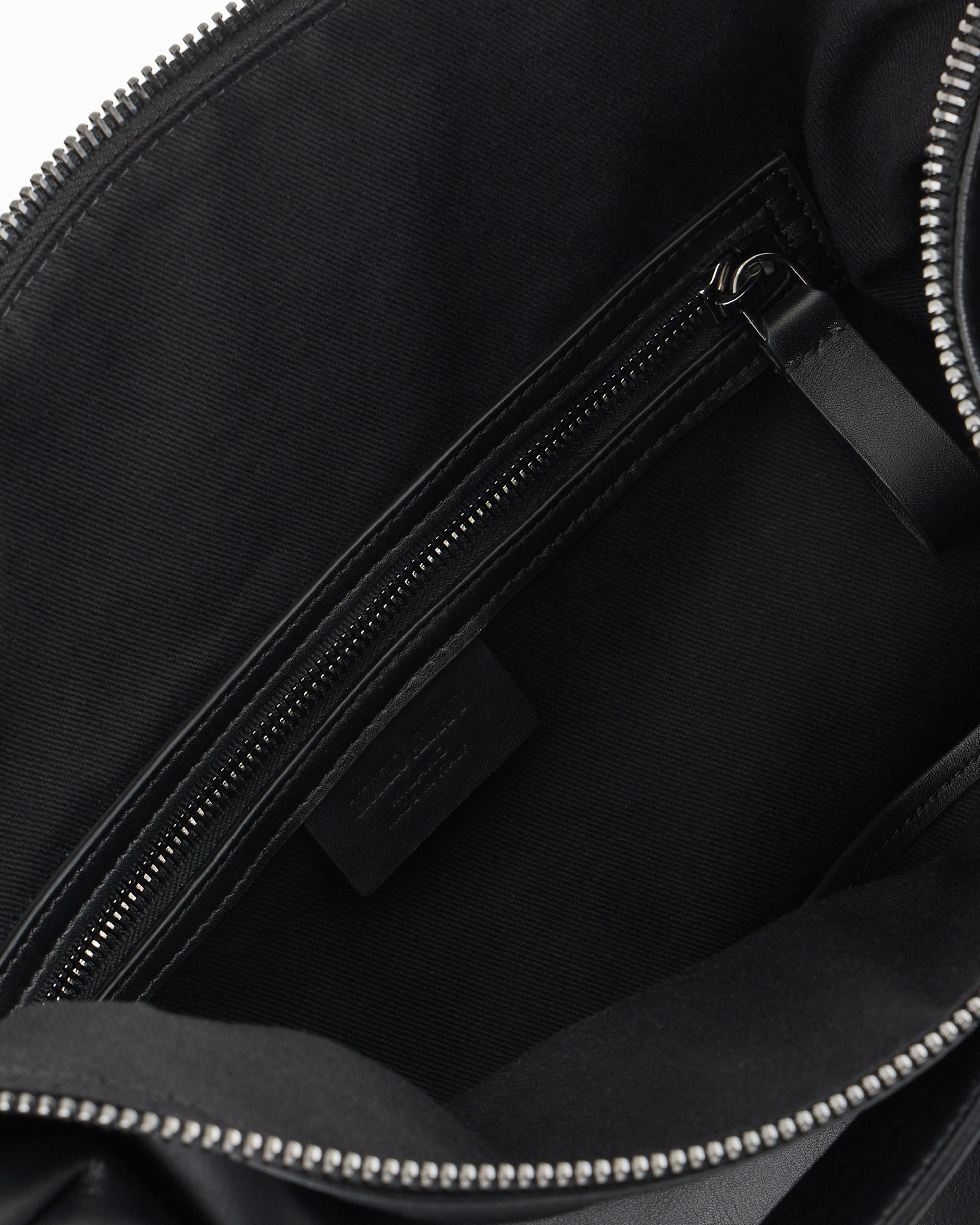Giorgio Armani Nappa Leather Oversized Shoulder Strap In Black