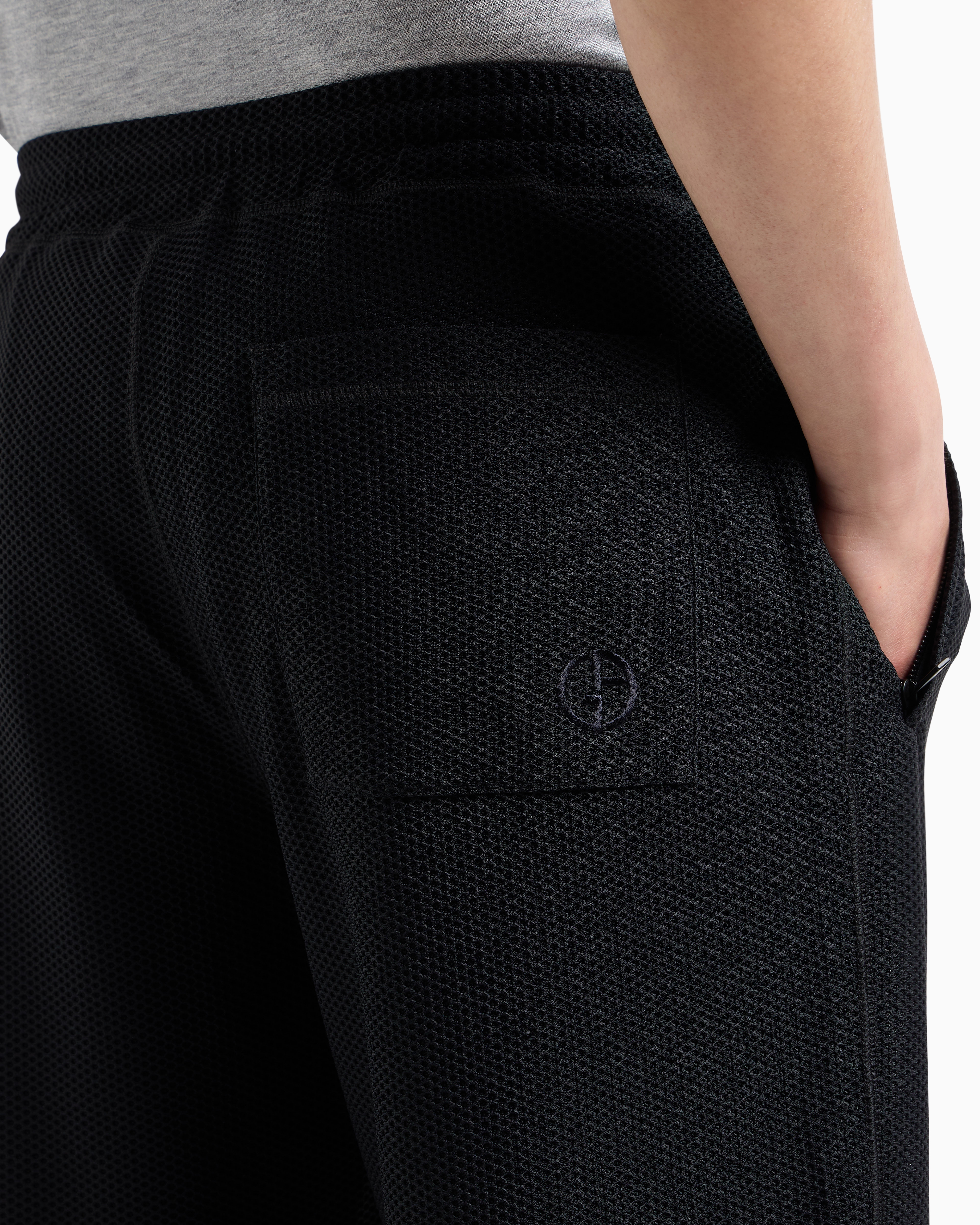 Giorgio Armani Joggers In Technical Waffle Fabric