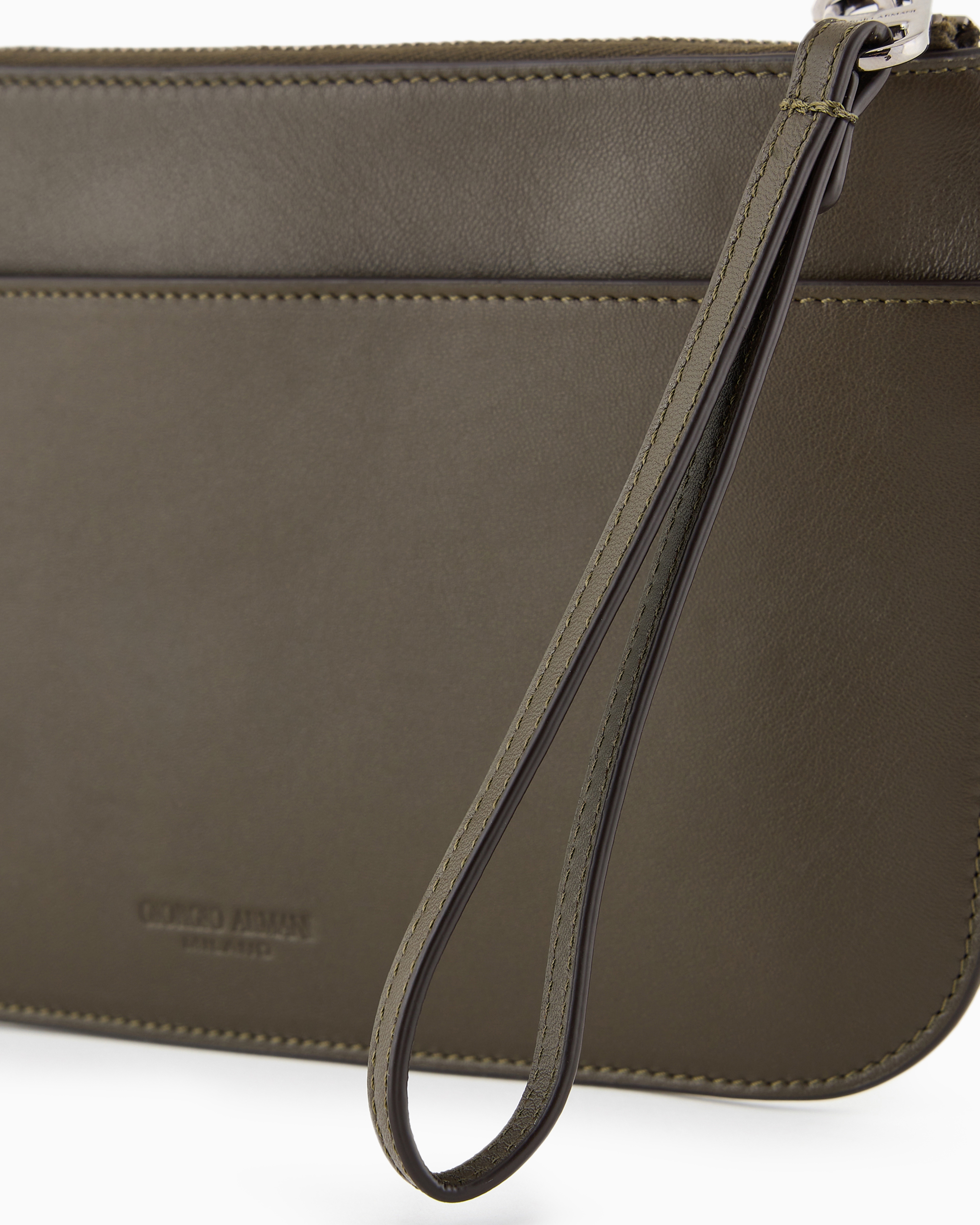 Nappa leather clutch bag | Giorgio Armani
