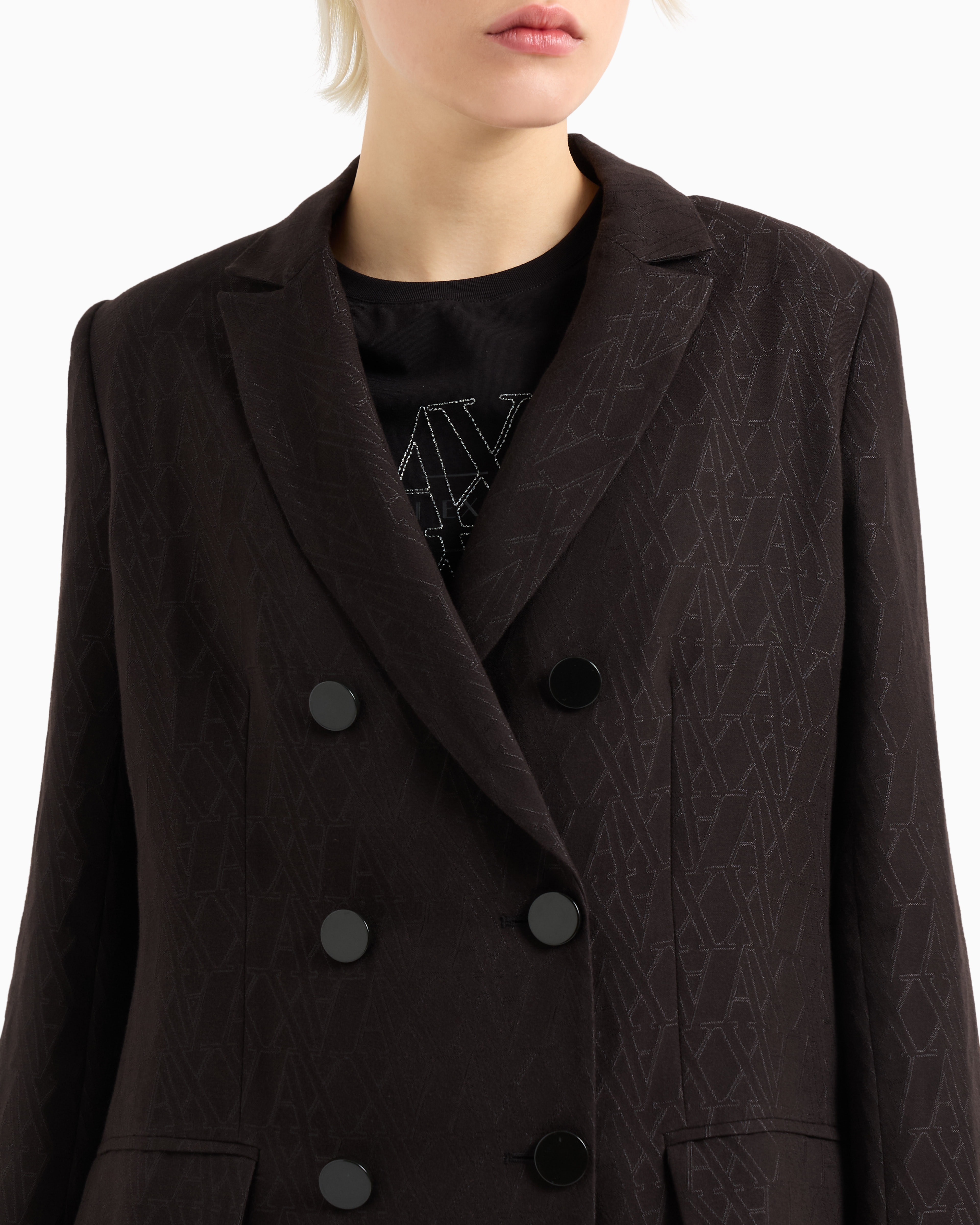 ジャケット・アウター SUNSEA BLACK DOUBLE-BREASTED COAT Sunflower double-breasted Coat | Black | FARFETCH