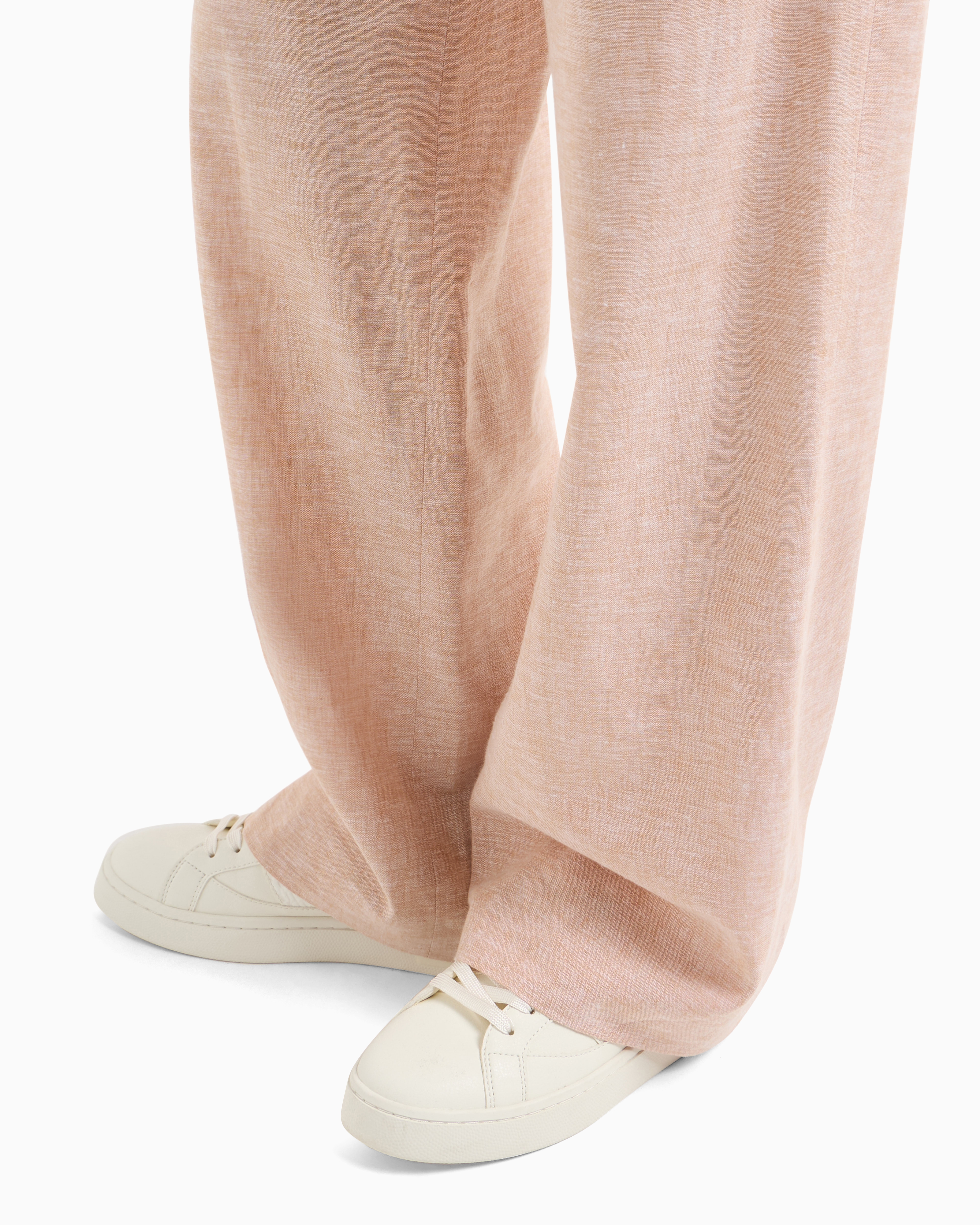 Oversized cotton and linen trousers | Armani Exchange