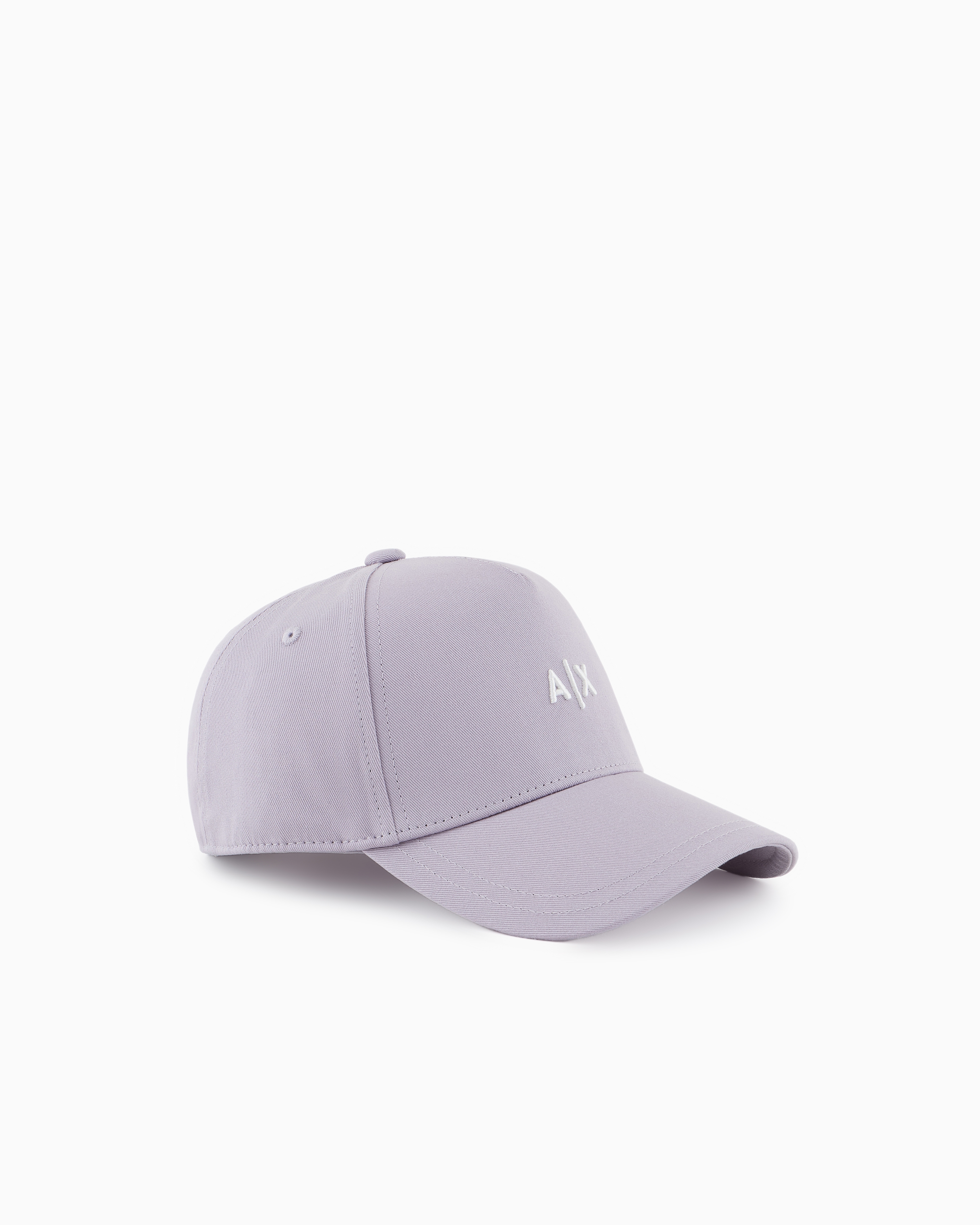 Armani Exchange Visor Cap With Logo In Purple