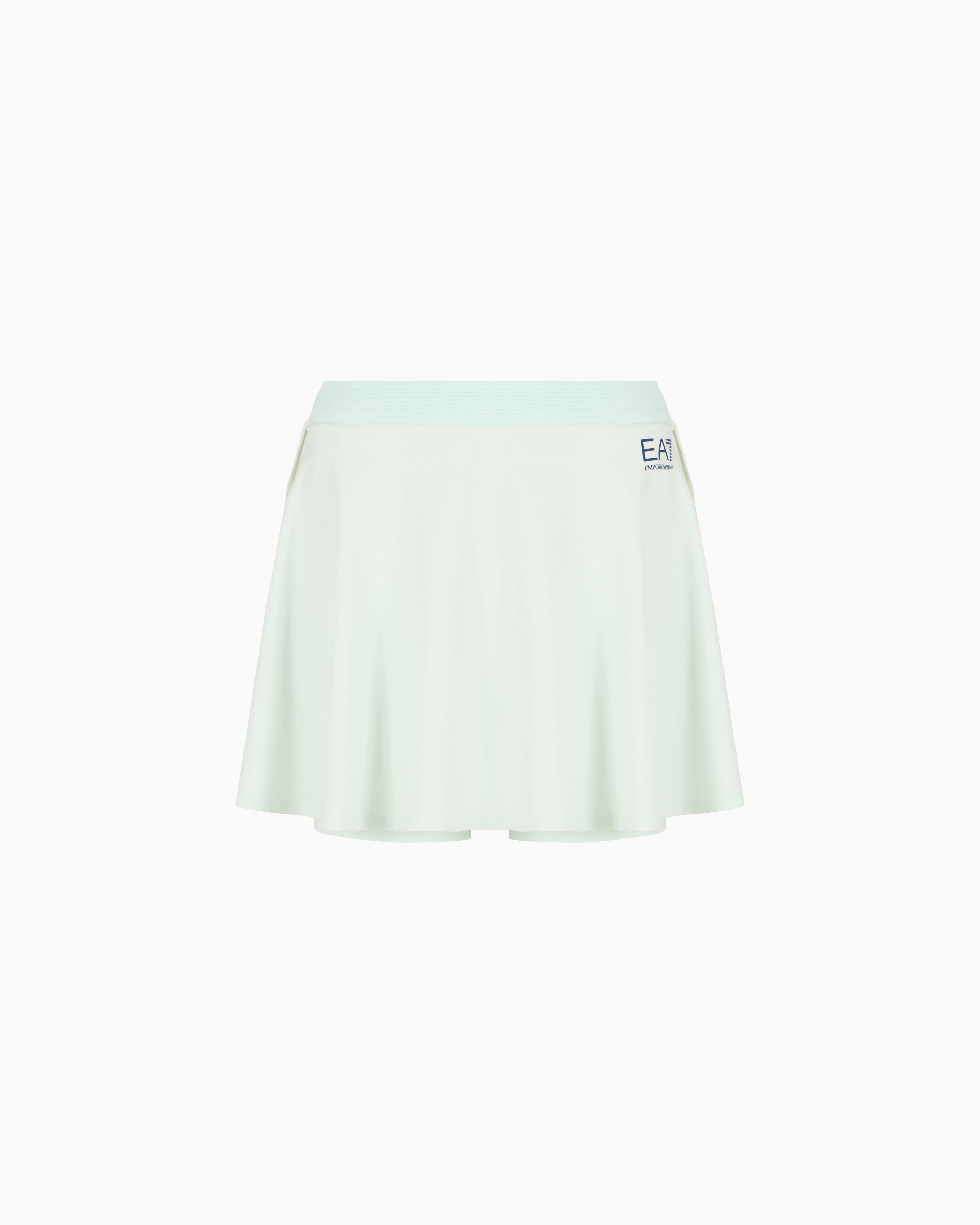 Ea7 Tennis Pro Mini Skirt In Ventus7 Technical Fabric In Green