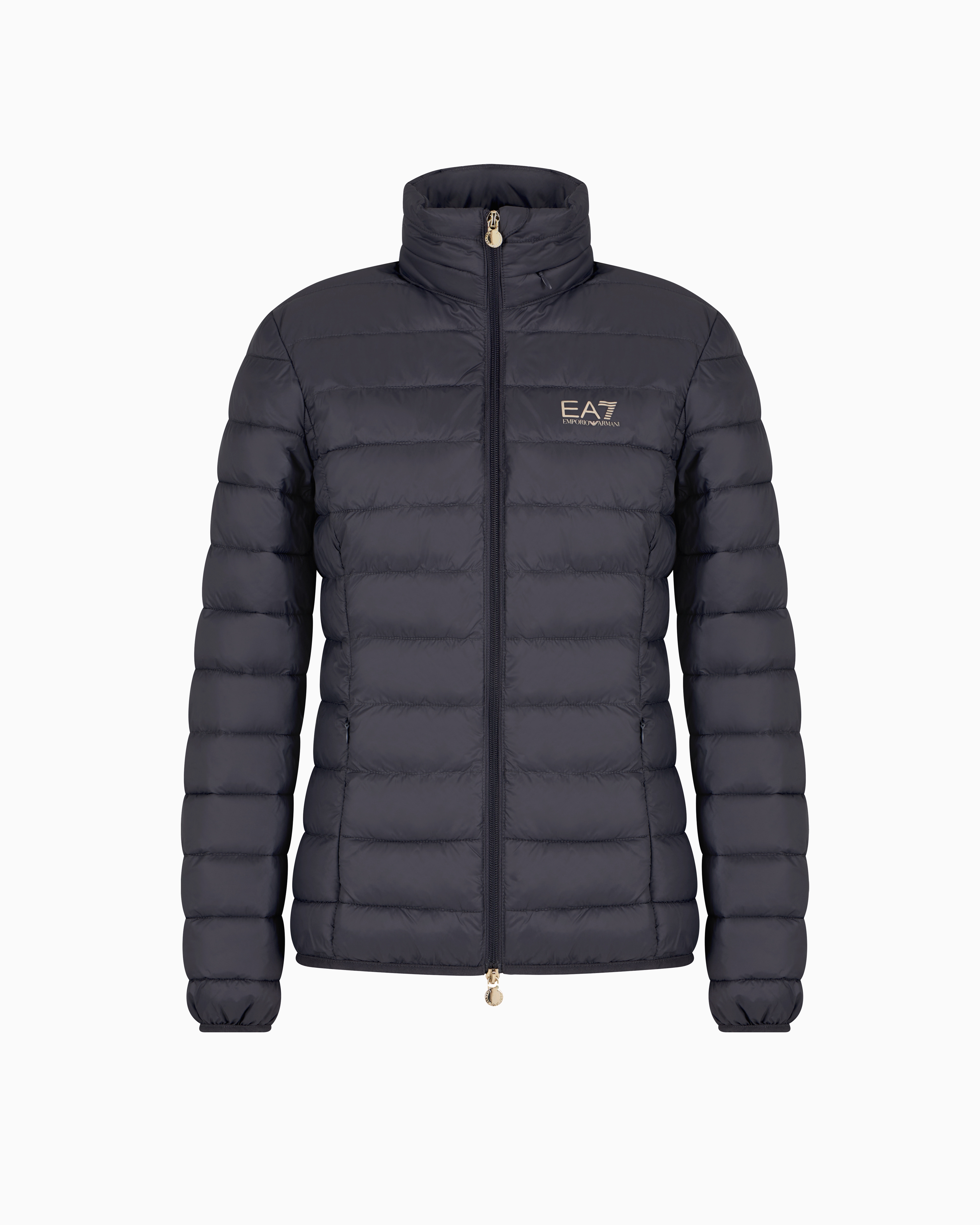 Ea7 Core Lady Recycled Nylon Blend Padded Jacket In Grey