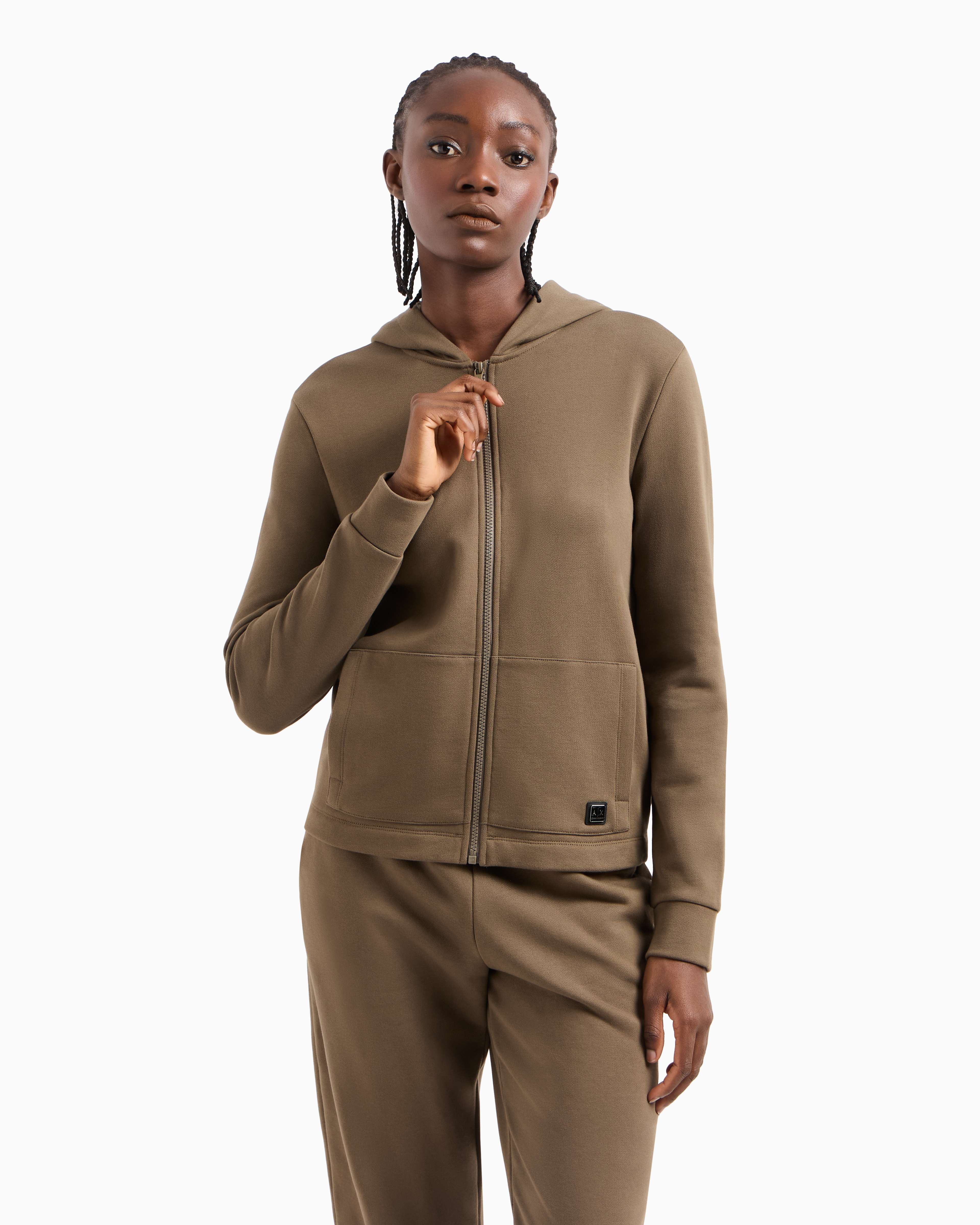 【2025】お歳暮・冬ギフト ASV Organic Cotton Blend Zip-Up Hoodie | Armani Exchange ジャケット・アウター