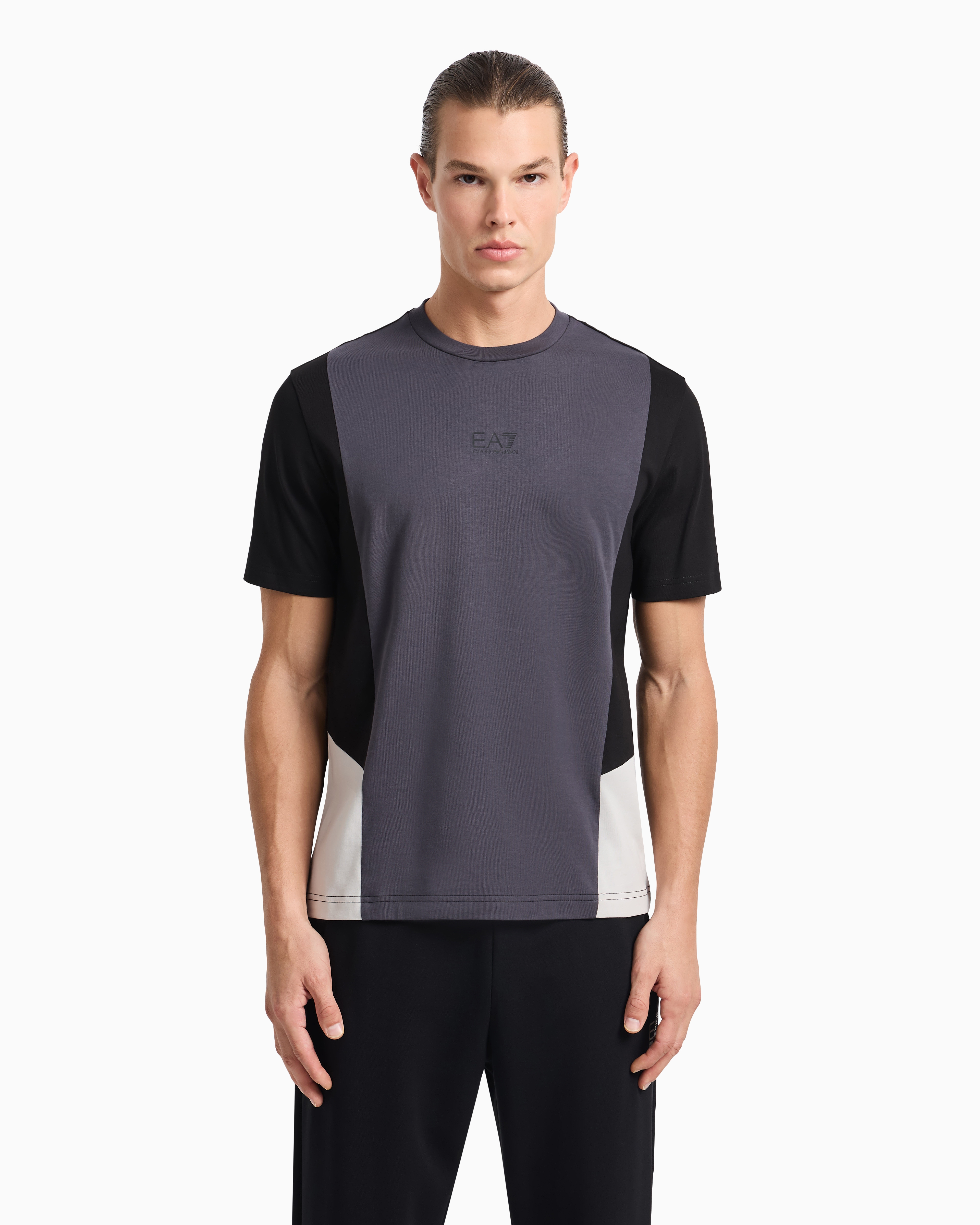 Summer Block cotton jersey crew-neck T-shirt | EA7