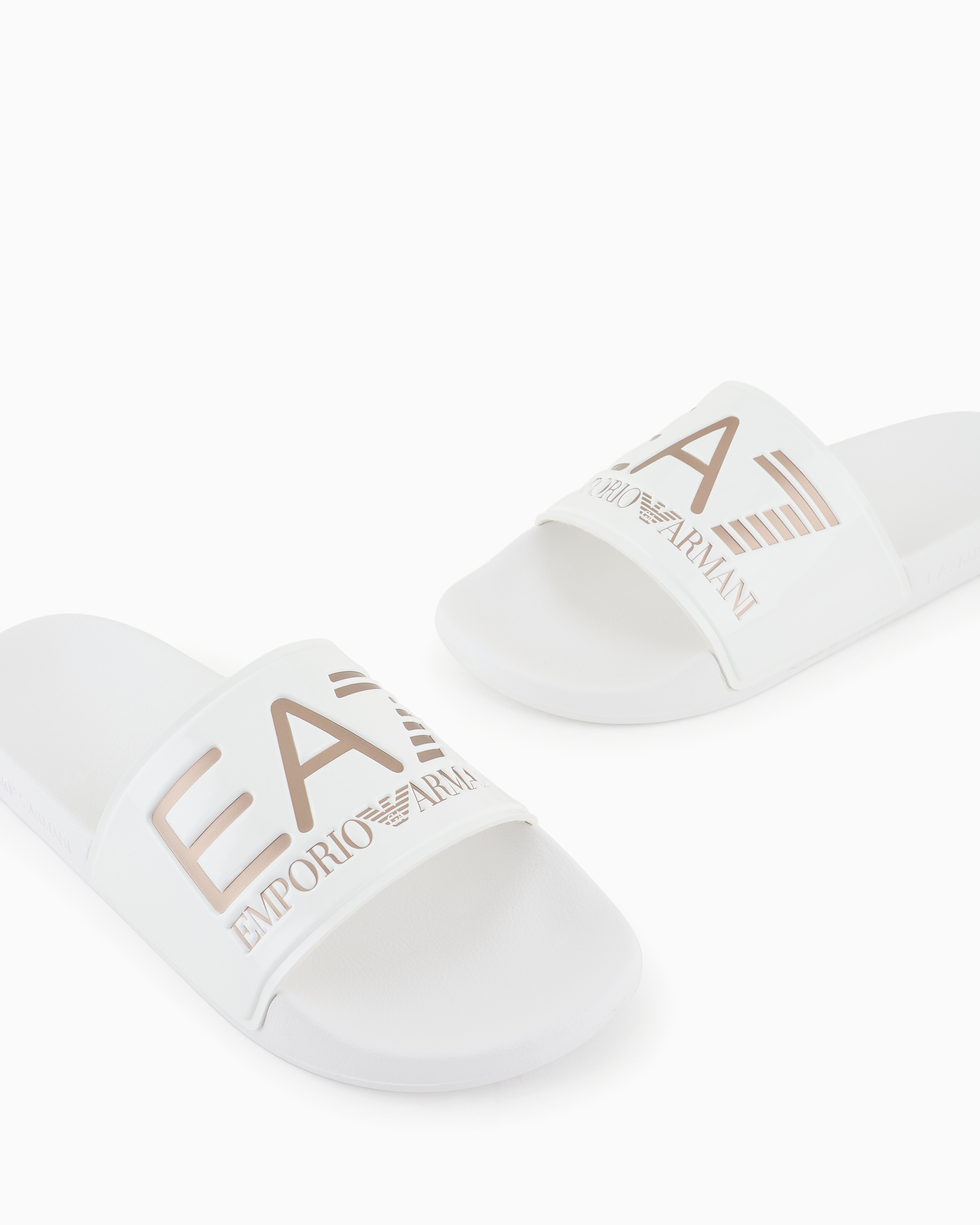 EA7 SLIDES WITH OVERSIZED LOGO