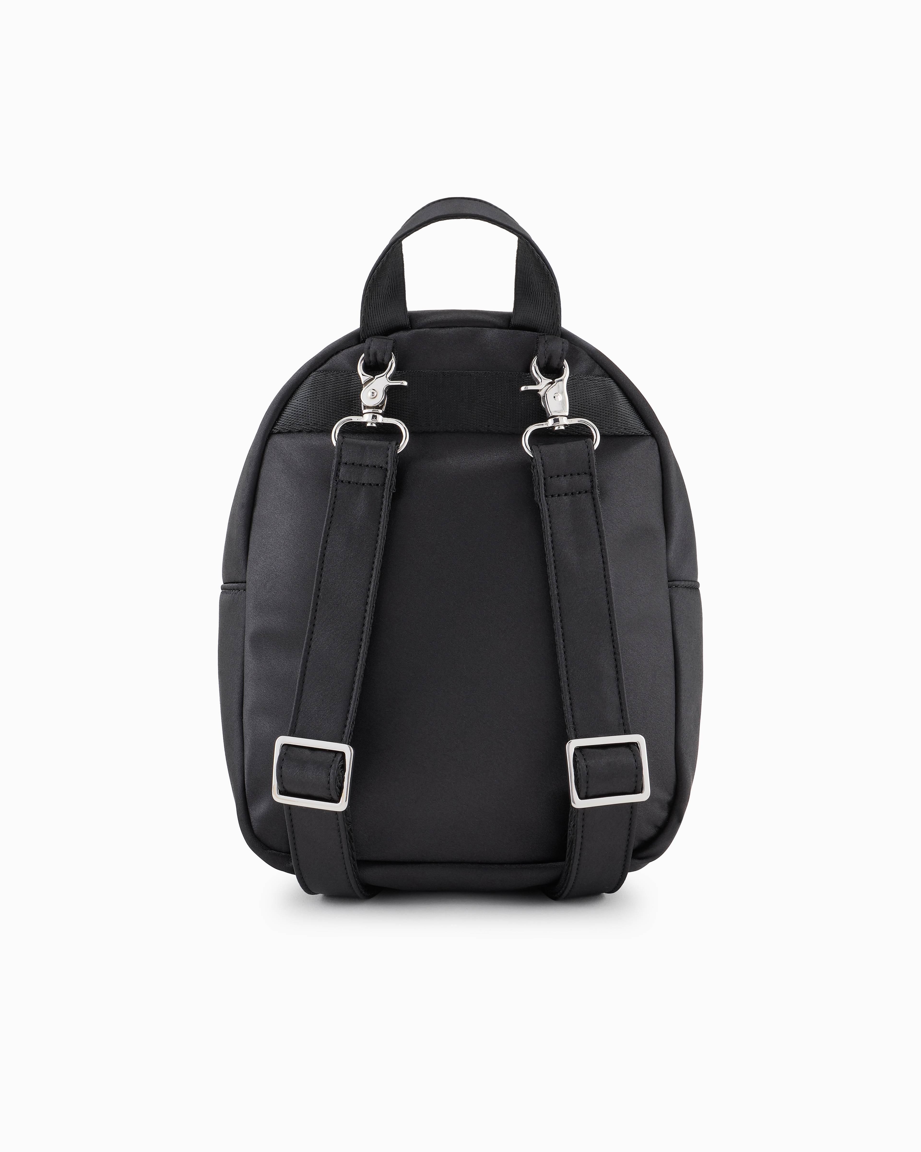 Ea7 Technical Fabric Mini Backpack In Black