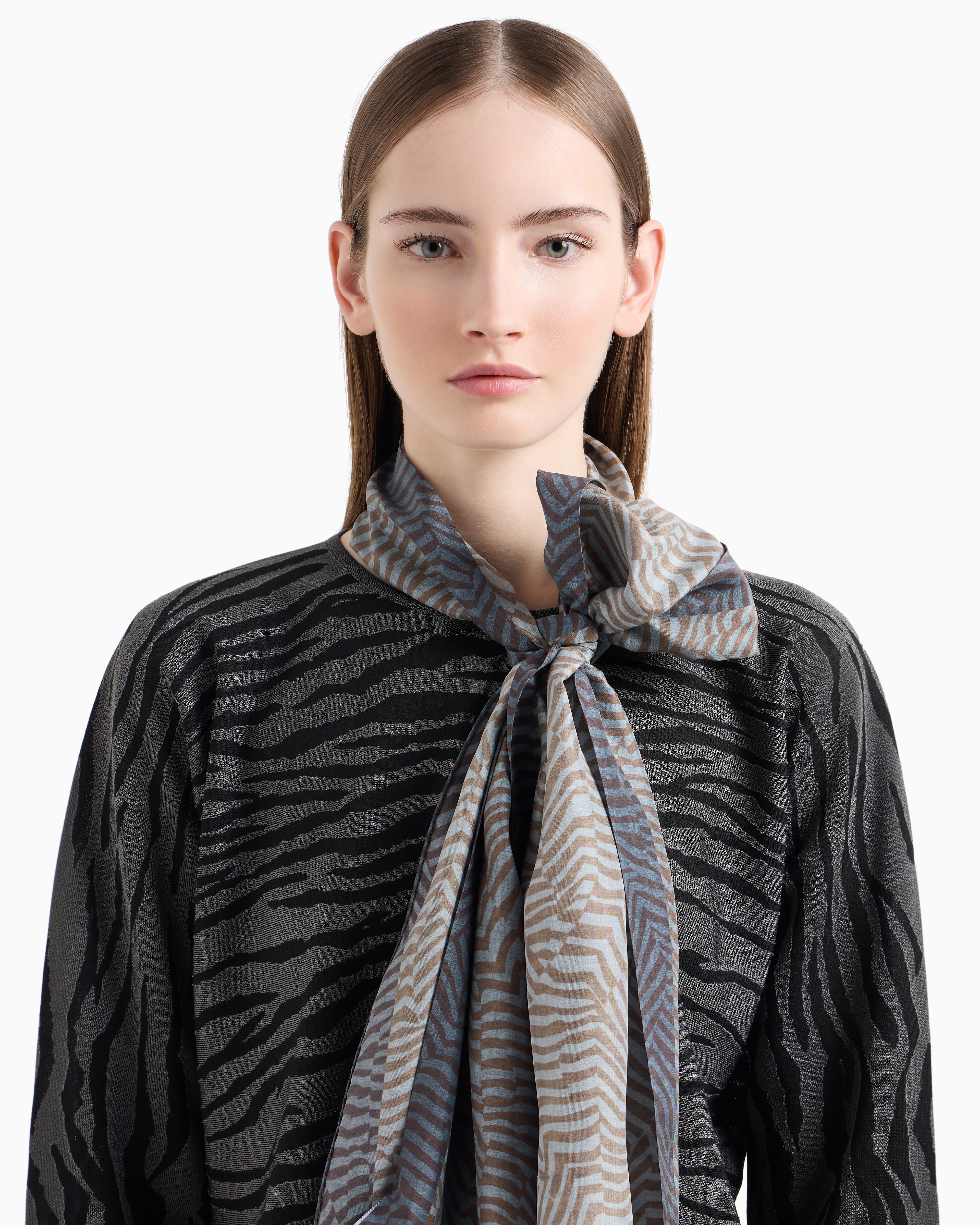 oneさま専用GIORGIO ARMANI　黒タグ　シルクシフォンストール ARMANI EXCHANGE アルマーニ エクスチェンジ マフラー ストール