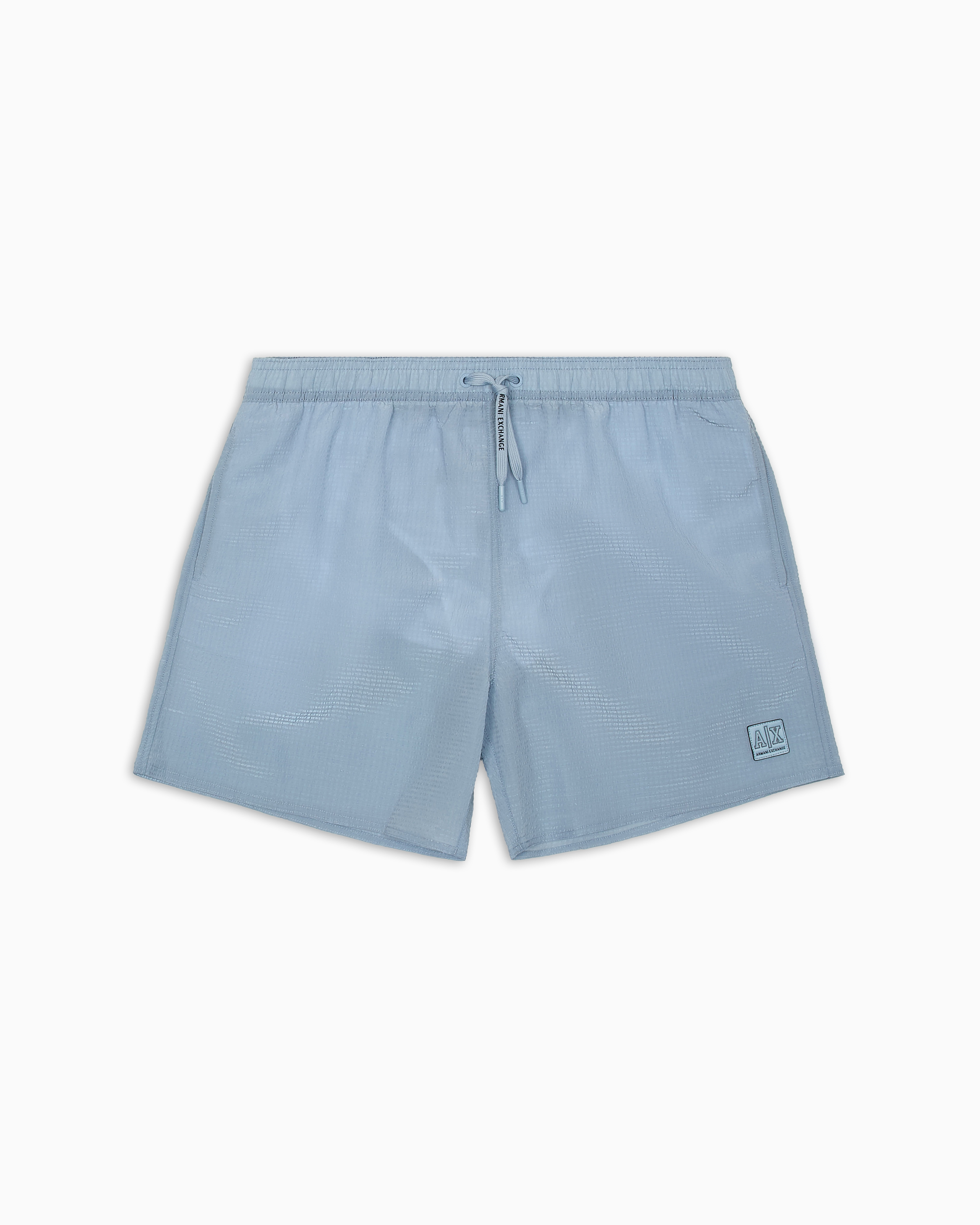Armani Exchange Beachwear Boxers In Light_blue